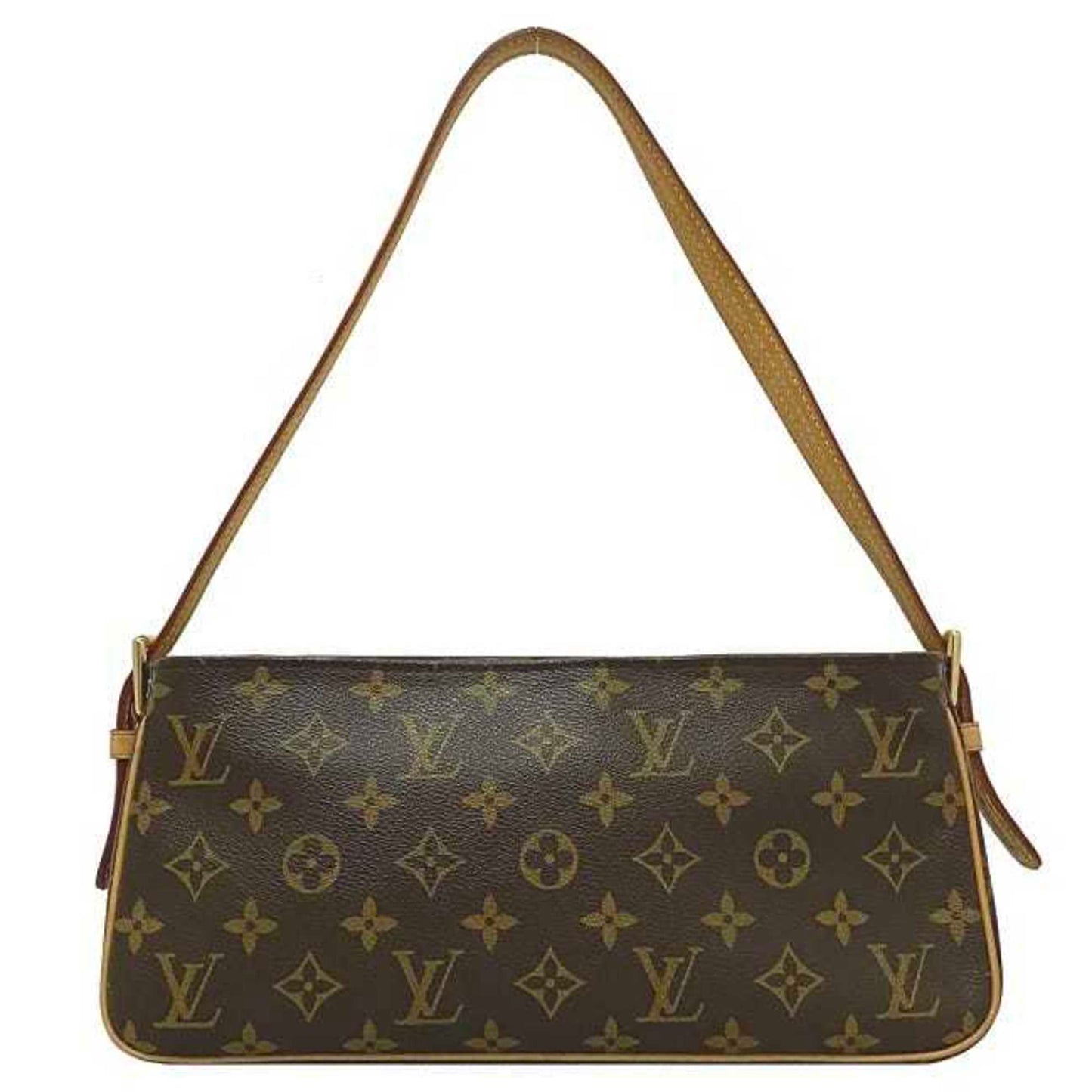 LOUIS VUITTON Bag Vibasite MM Brown Beige Monogram M51164 Canvas Nume Leather DU0084  Handbag LV