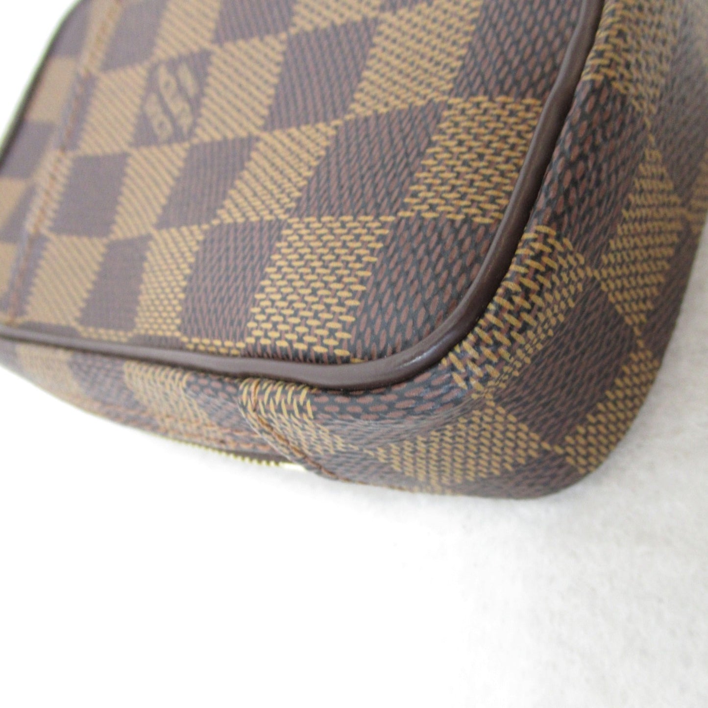 LOUIS VUITTON Etui Okapi digital camera case Brown Ebene Damier PVC coated canvas N61737