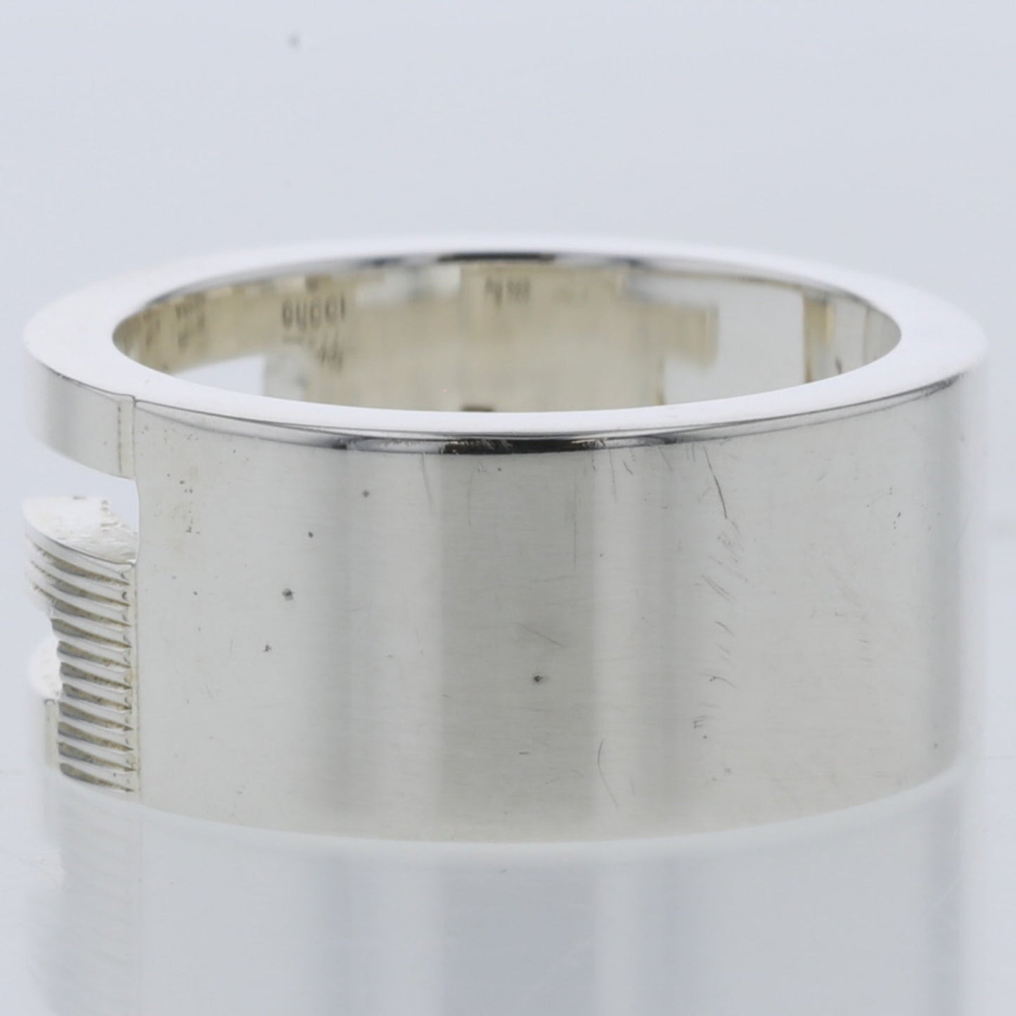 Gucci Ring Branded G Width about 8mm 032660-09840 Silver 925 No. 6.5 Ladies GUCCI