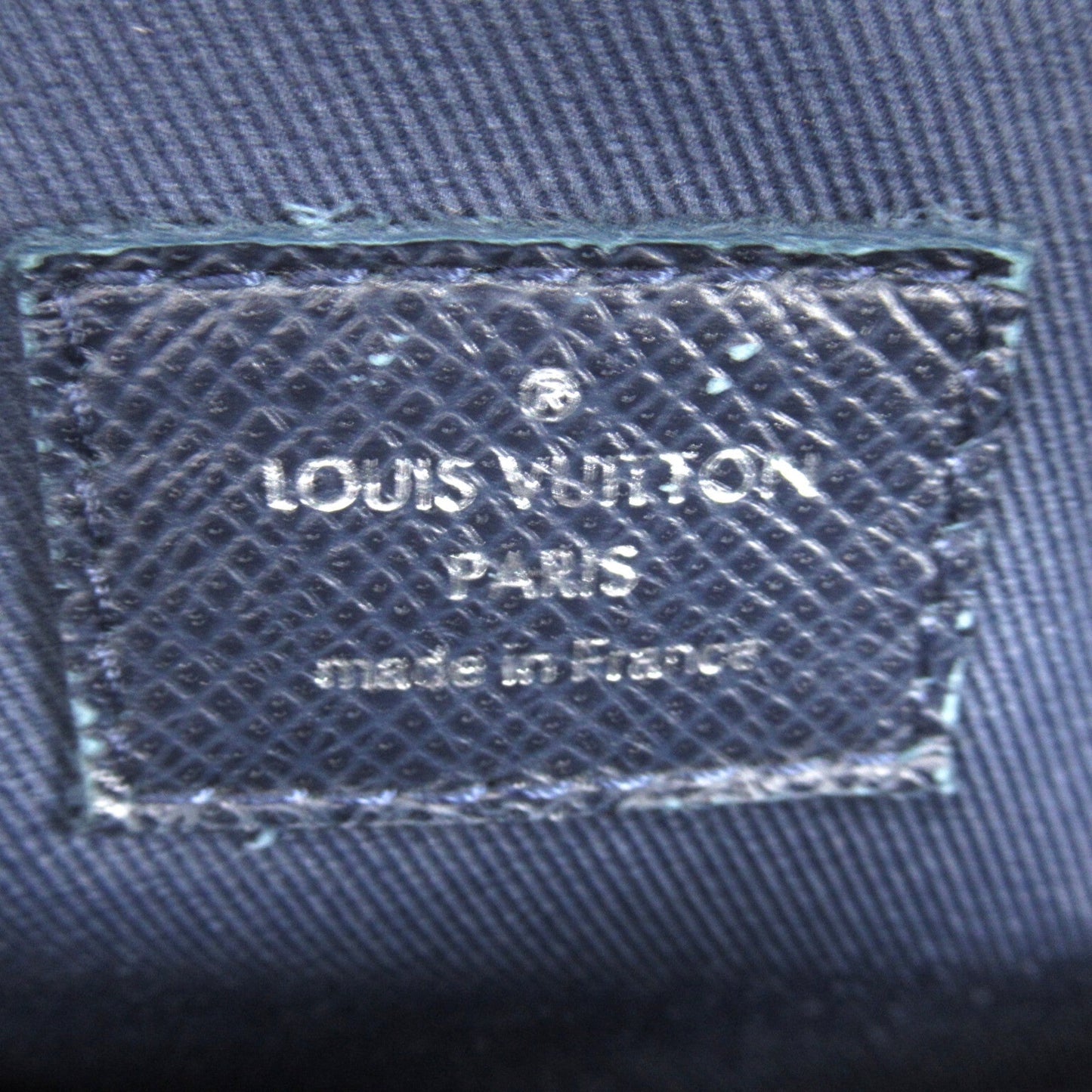LOUIS VUITTON Anton Backpack Navy Blue Marine Taiga leather M30149