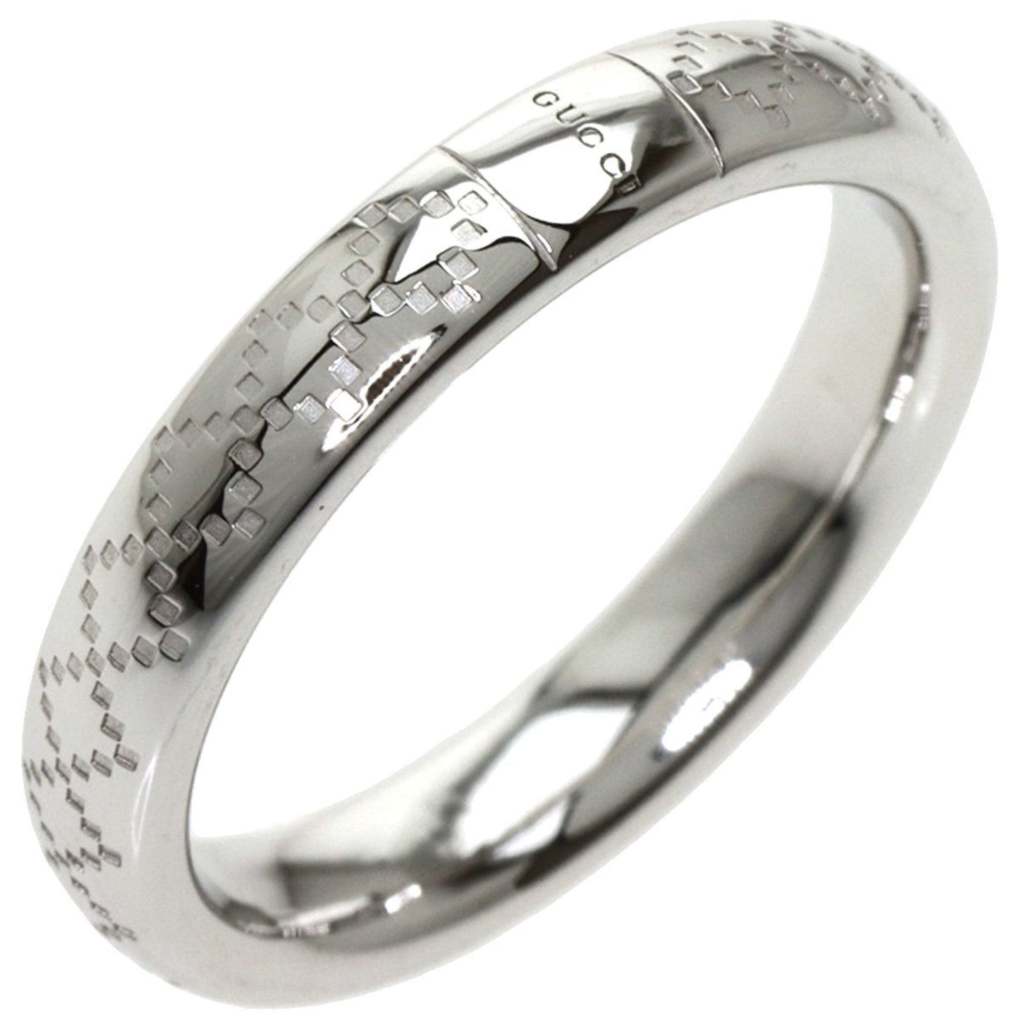 Gucci Diamantissima #11 Ring K18 White Gold Ladies GUCCI
