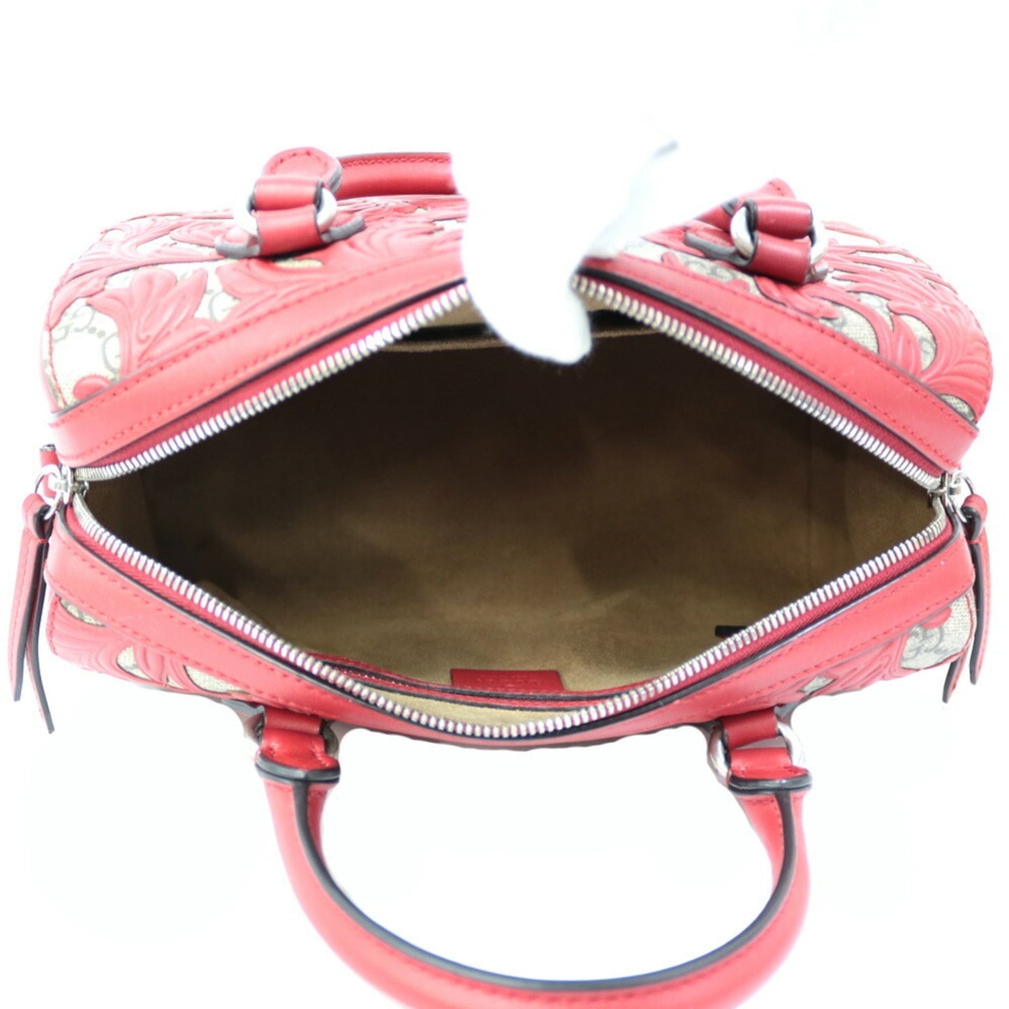 Gucci Shoulder Bag GG Supreme Handbag Arabesque Mini Boston Ladies