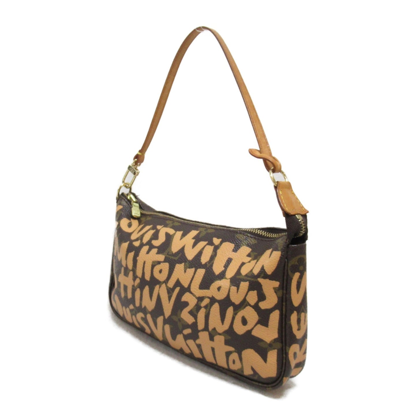 LOUIS VUITTON Graffiti Pochette Accessoires Brown leather Monogram / Graffiti M92193