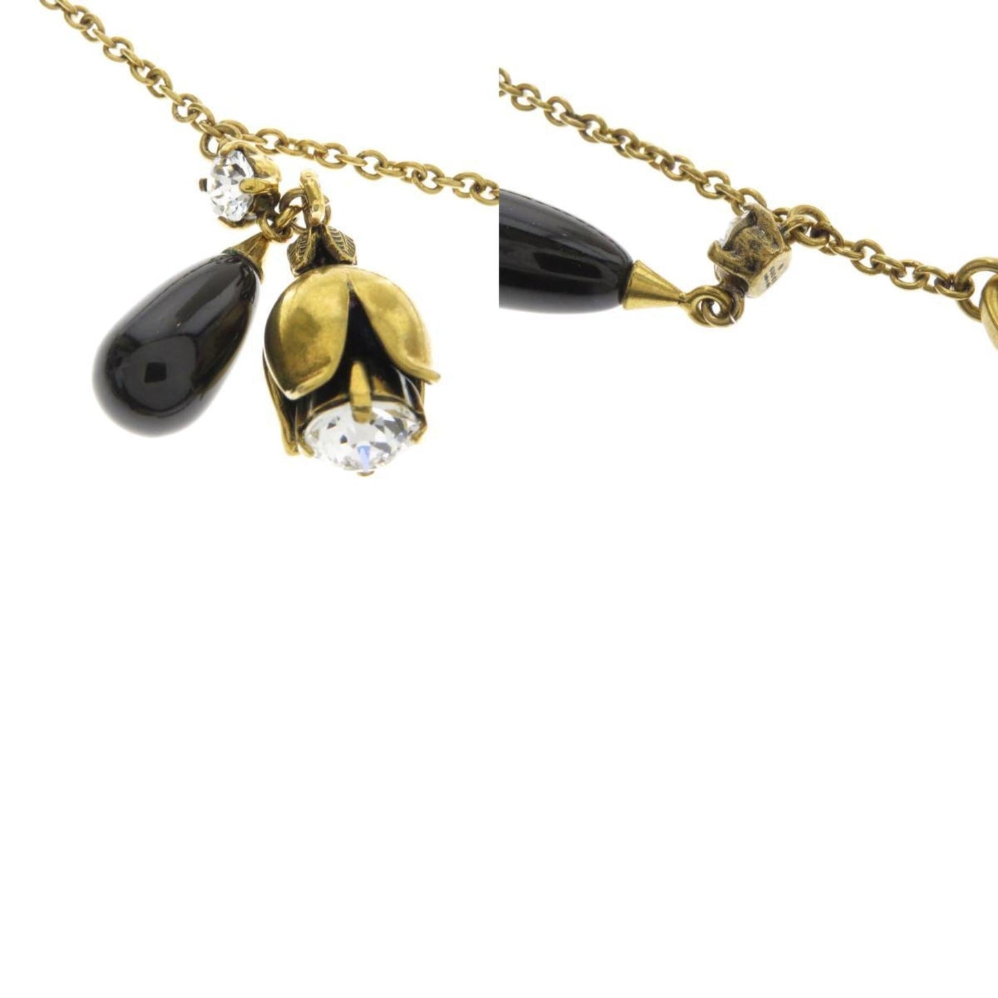 Gucci Interlocking G Long Necklace Flower Motif Ladies GUCCI