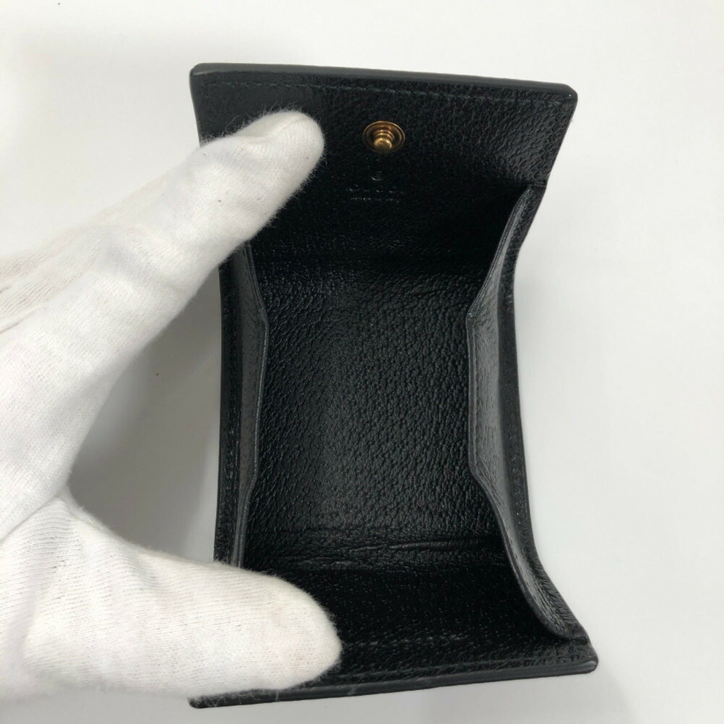 Gucci Coin Case GG Marmont 473959 Leather Black Men's Gucci