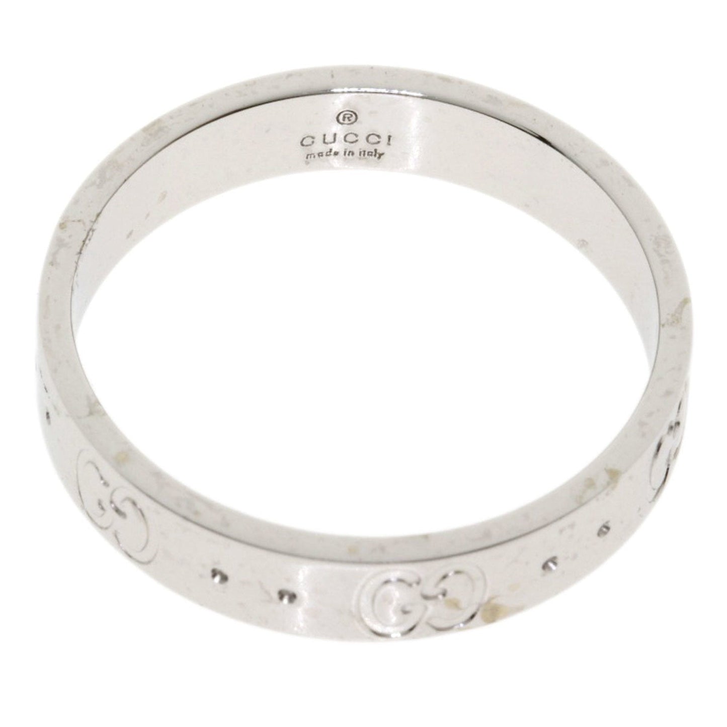 Gucci Icon # 18 Ring / K18 White Gold Men's GUCCI