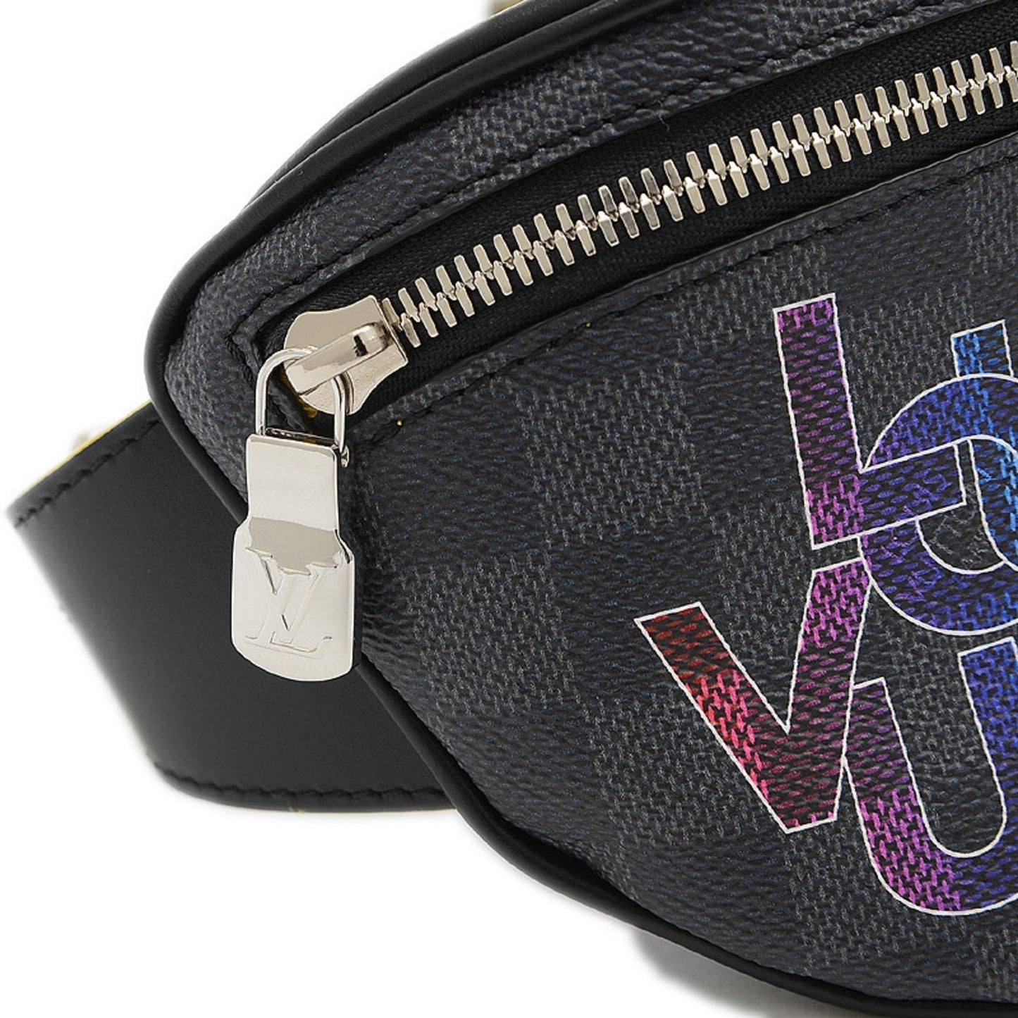 Louis Vuitton Damier Graphite Bum Bag Logo Print Body N40276 Men's