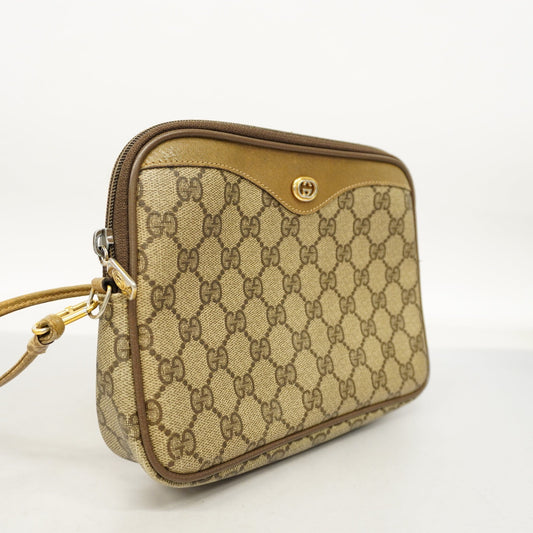 GUCCIAuth  Shoulder Bag 97 02 068 Women's GG Supreme,Leather Beige