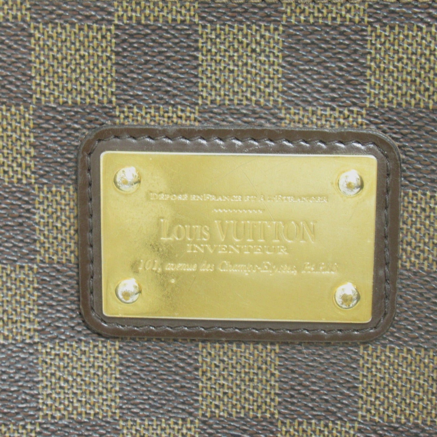 LOUIS VUITTON Eva Brown Ebene Damier PVC coated canvas N55213