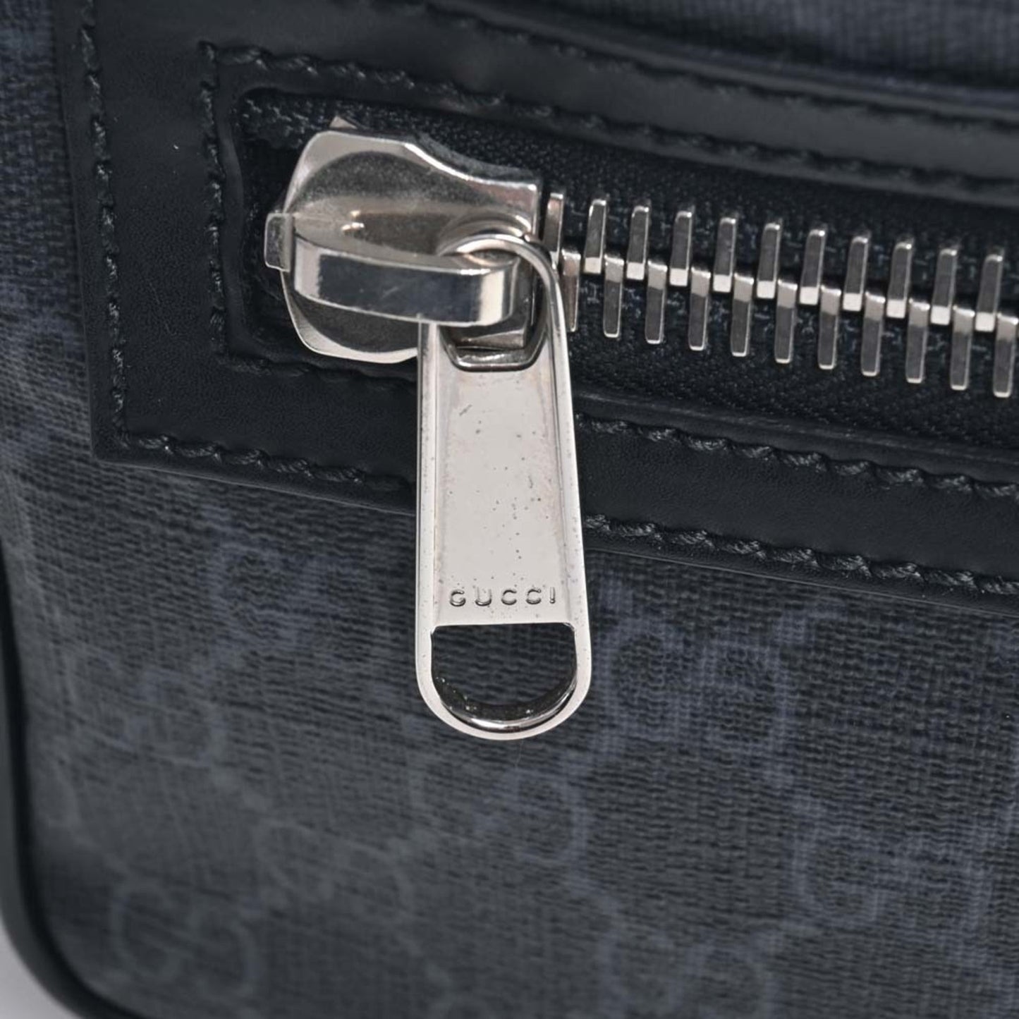 GUCCI GG Supreme Soft Belt Bag Waist 474293 Black Men's