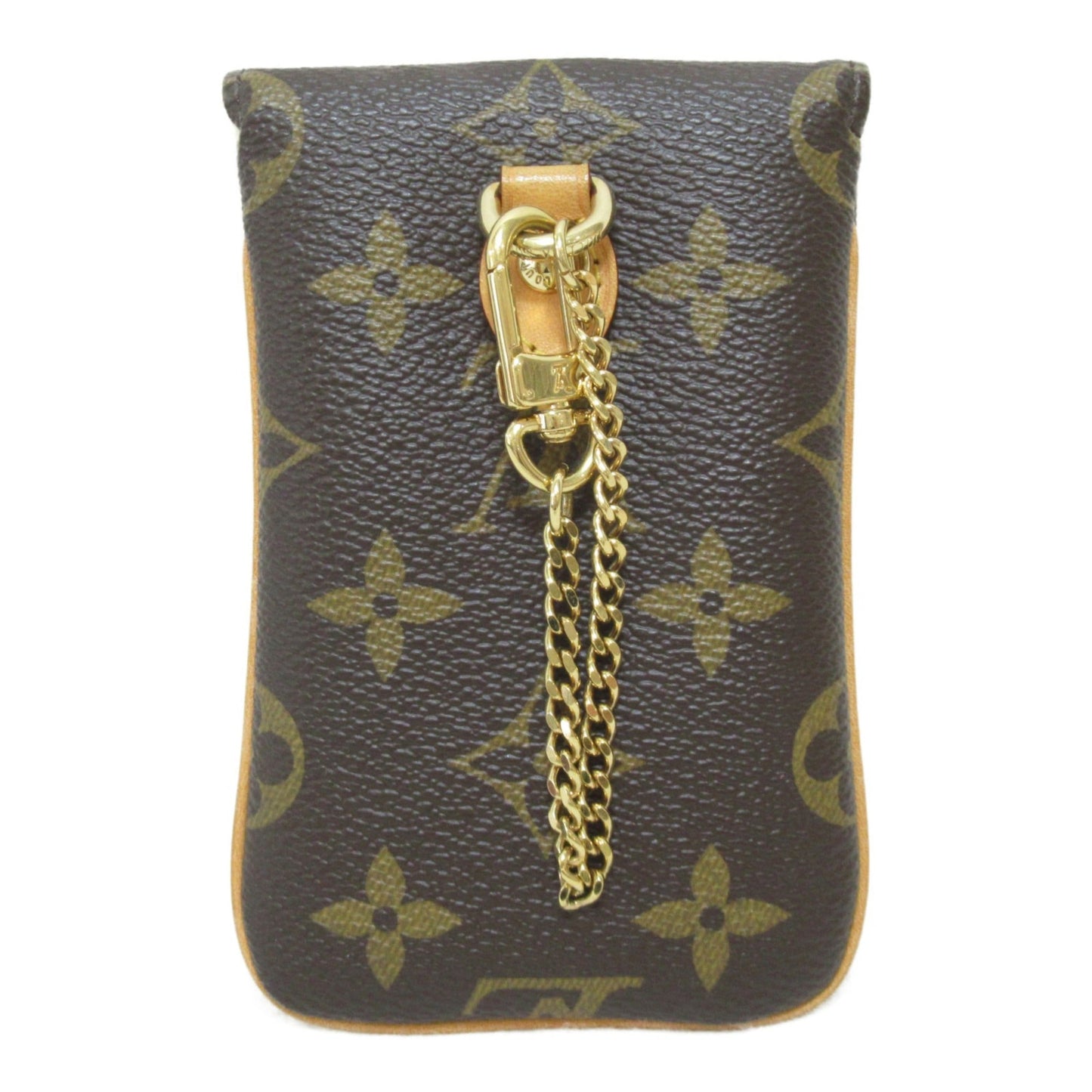 LOUIS VUITTON Etui / Telephone MM carrying case Brown Monogram leather M66546