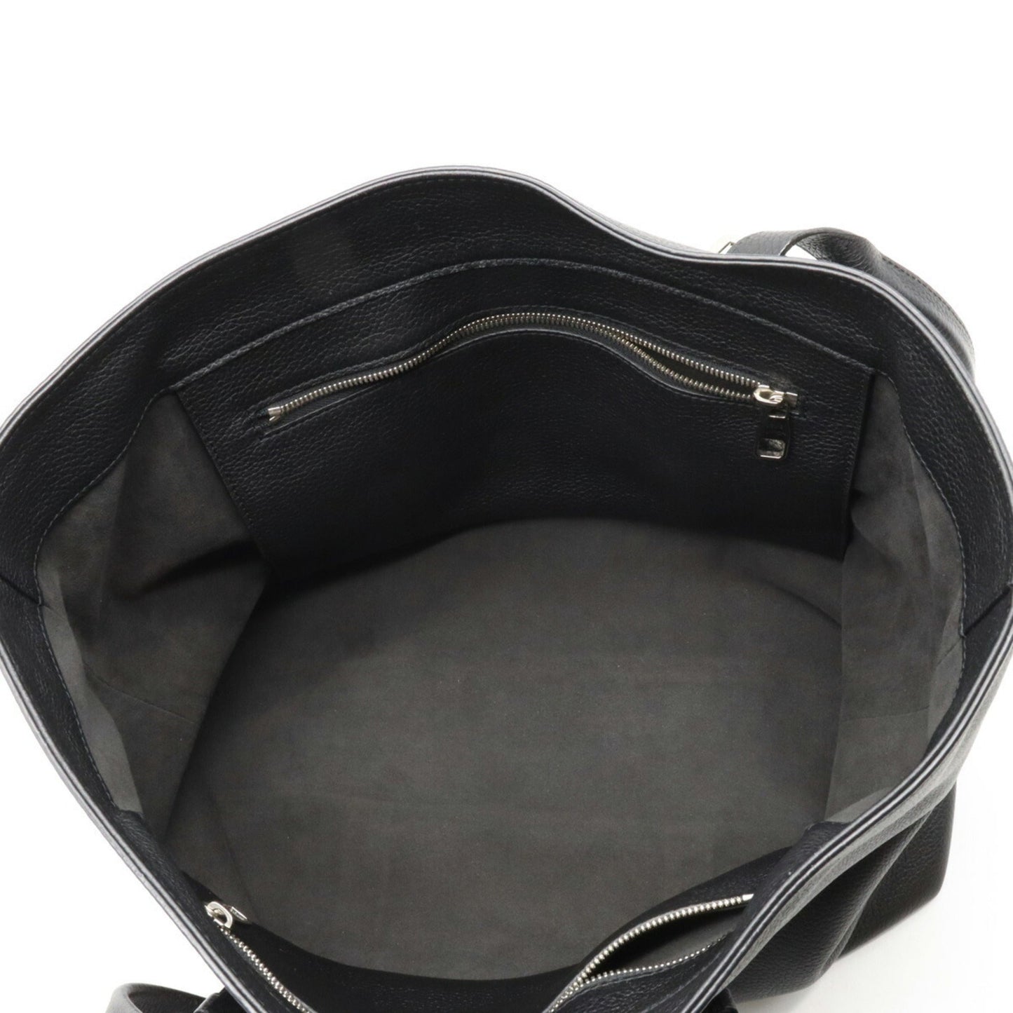 LOUIS VUITTON Cover Voyage Tote Bag Shoulder Taurillon Leather Noir Black M50086