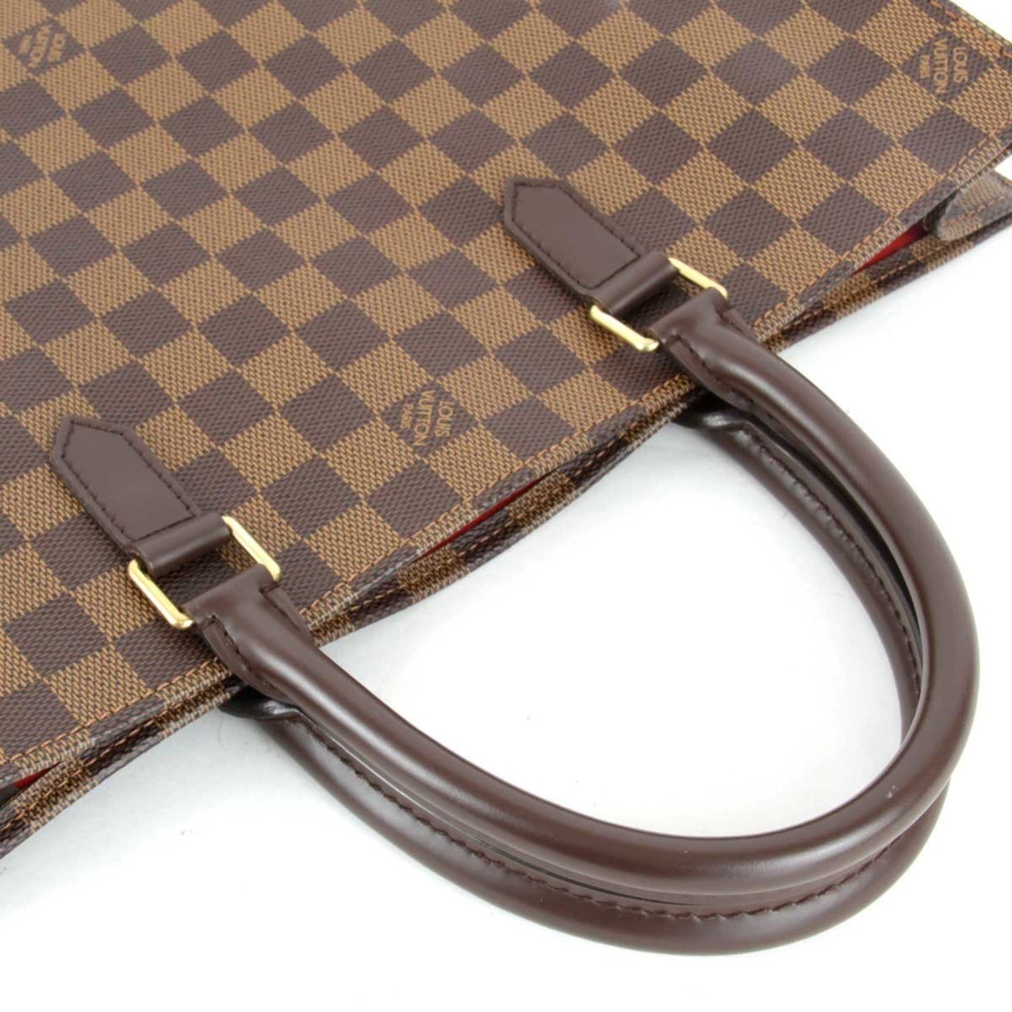 LOUIS VUITTON Damier Sac Pla N51140 Handbag PVC Coated Canvas Ebene Women's