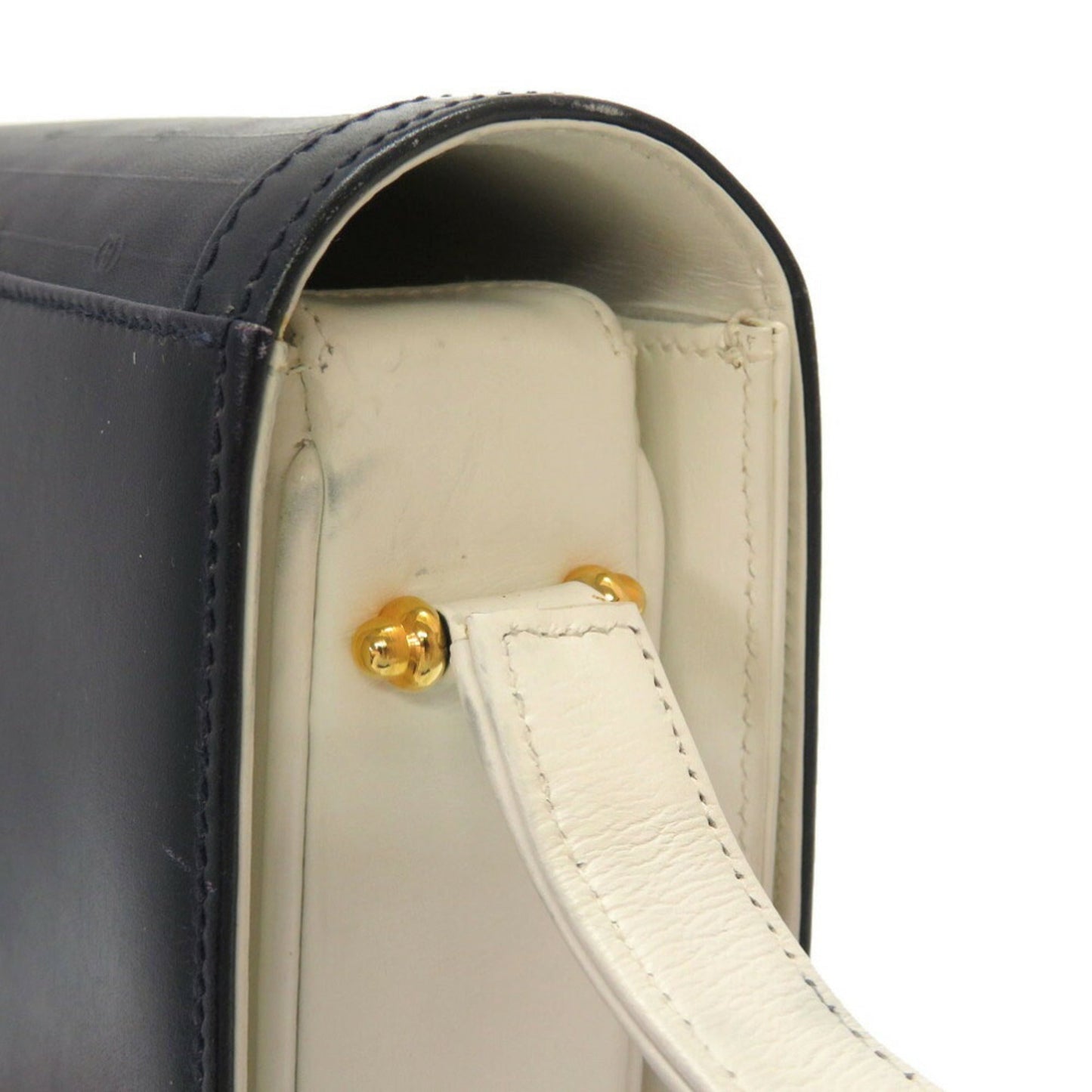 Gucci GG pattern leather white navy bicolor 26 001 5692 shoulder bag blue 0028 GUCCI