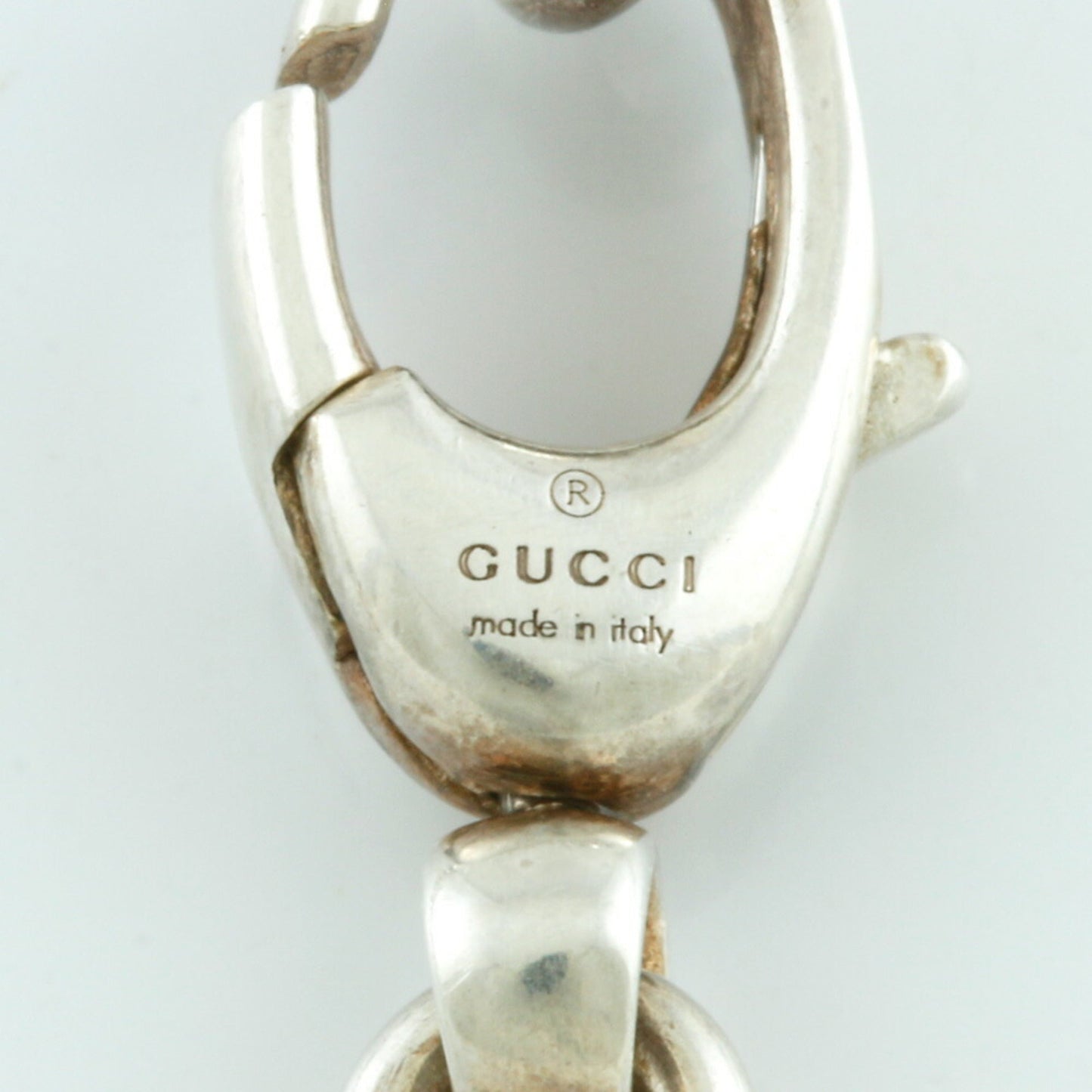 Gucci SV925 Necklace Heart GG Interlocking G Silver Ladies 925