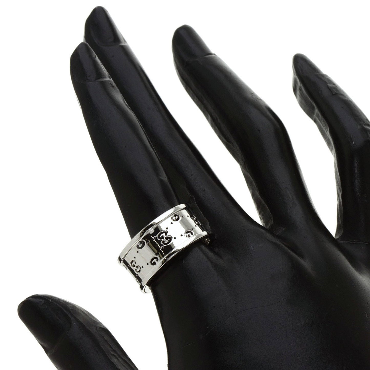 Gucci Icon #16 Ring K18 White Gold Ladies GUCCI