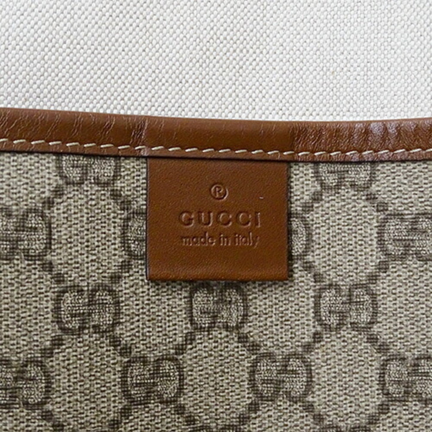 GUCCI bag ladies tote shoulder GG plus brown beige 211134