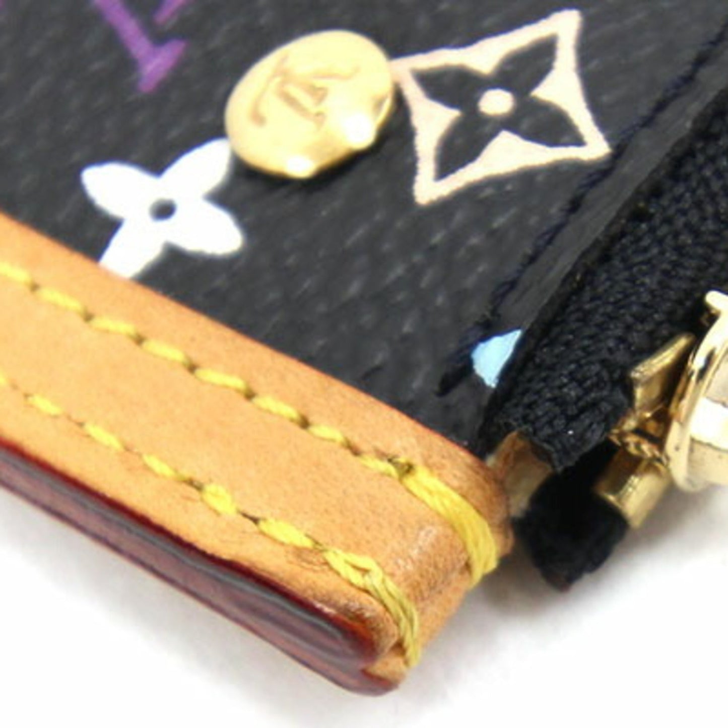 Louis Vuitton Coin Case Pochette Cremonogram Multicolor M92654 Noir Ladies Purse Key LOUISVUITTON