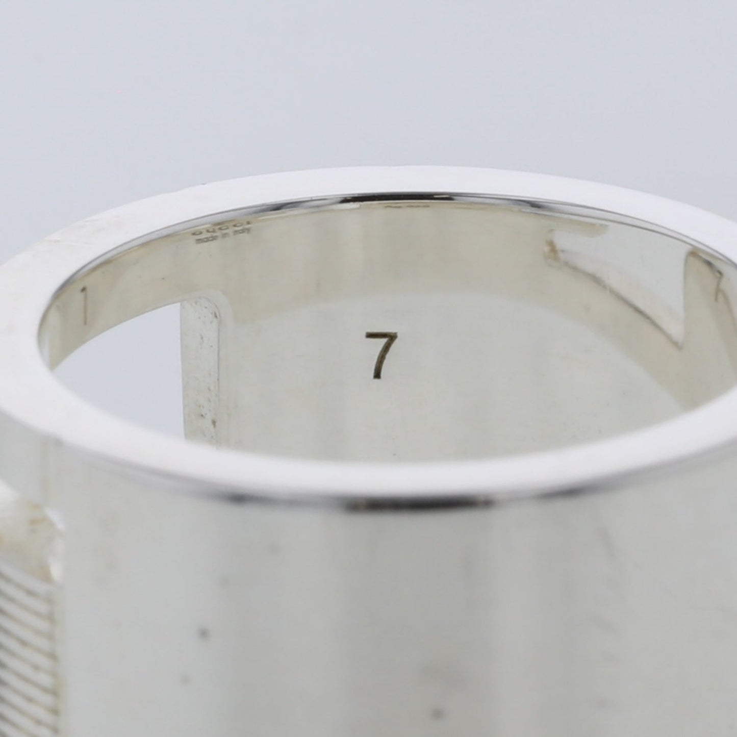 Gucci Ring Branded G Width about 8mm 032660-09840 Silver 925 No. 6.5 Ladies GUCCI