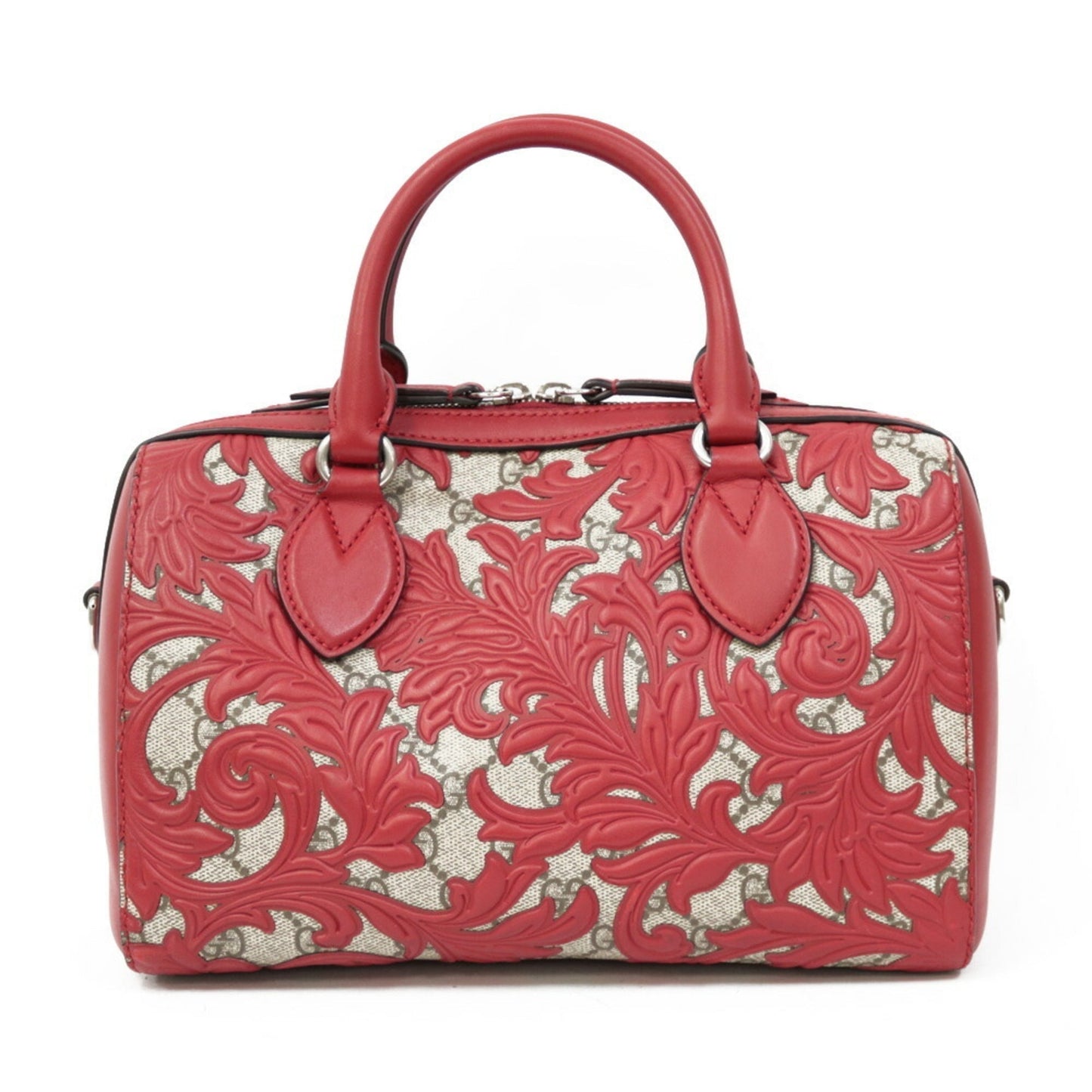 Gucci Shoulder Bag GG Supreme Handbag Arabesque Mini Boston Ladies