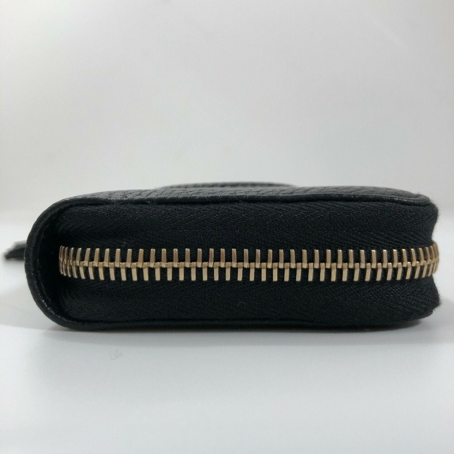 Gucci Coin Case Interlocking G Soho Round 598209 Leather Black Ladies Gucci