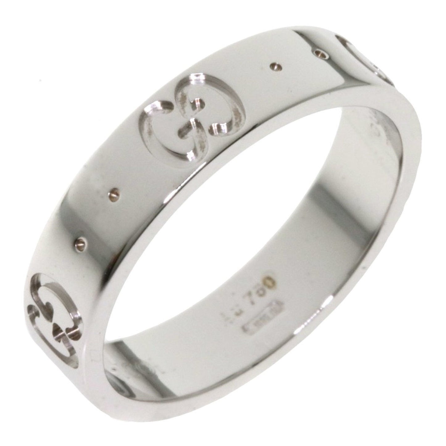 Gucci Icon # 8 Ring / K18 White Gold Ladies