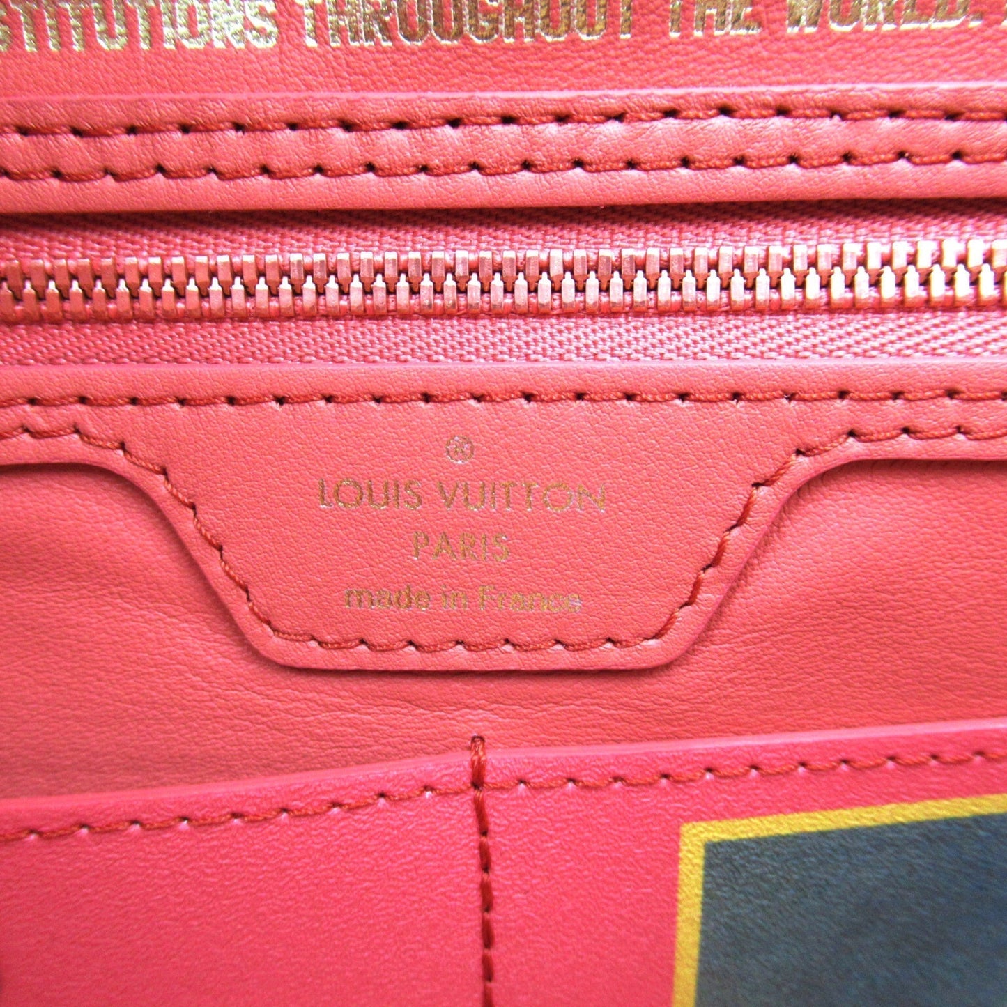LOUIS VUITTON BOUCHER Neverfull MM Pink Beige Poppy petal Masters collection PVC coated canvas M43357