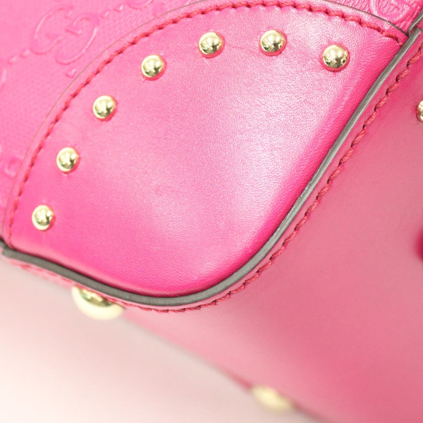 Gucci Shoulder Bag Handbag Pink Ladies