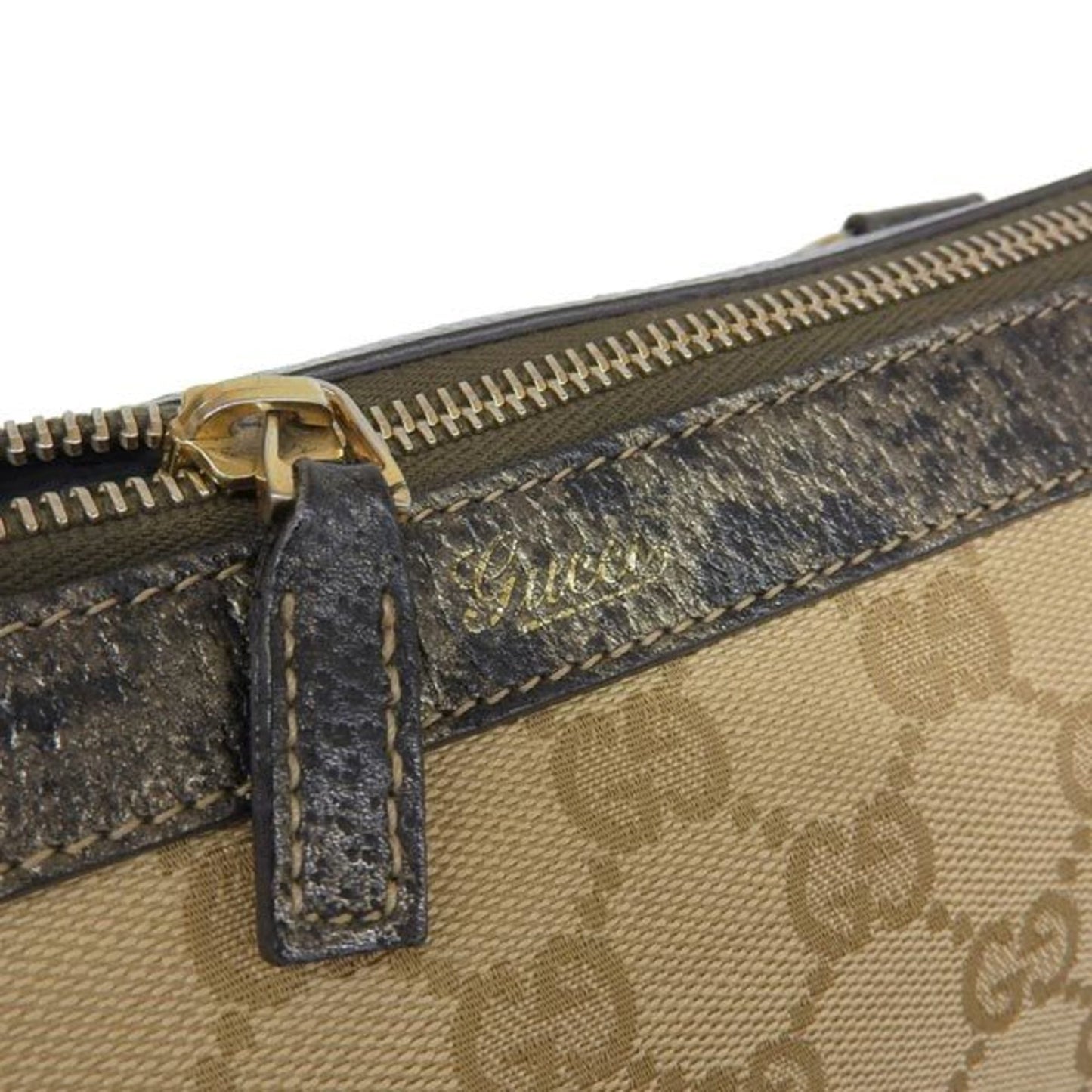 GUCCI GG Canvas Tote Bag 141470 Beige Women's