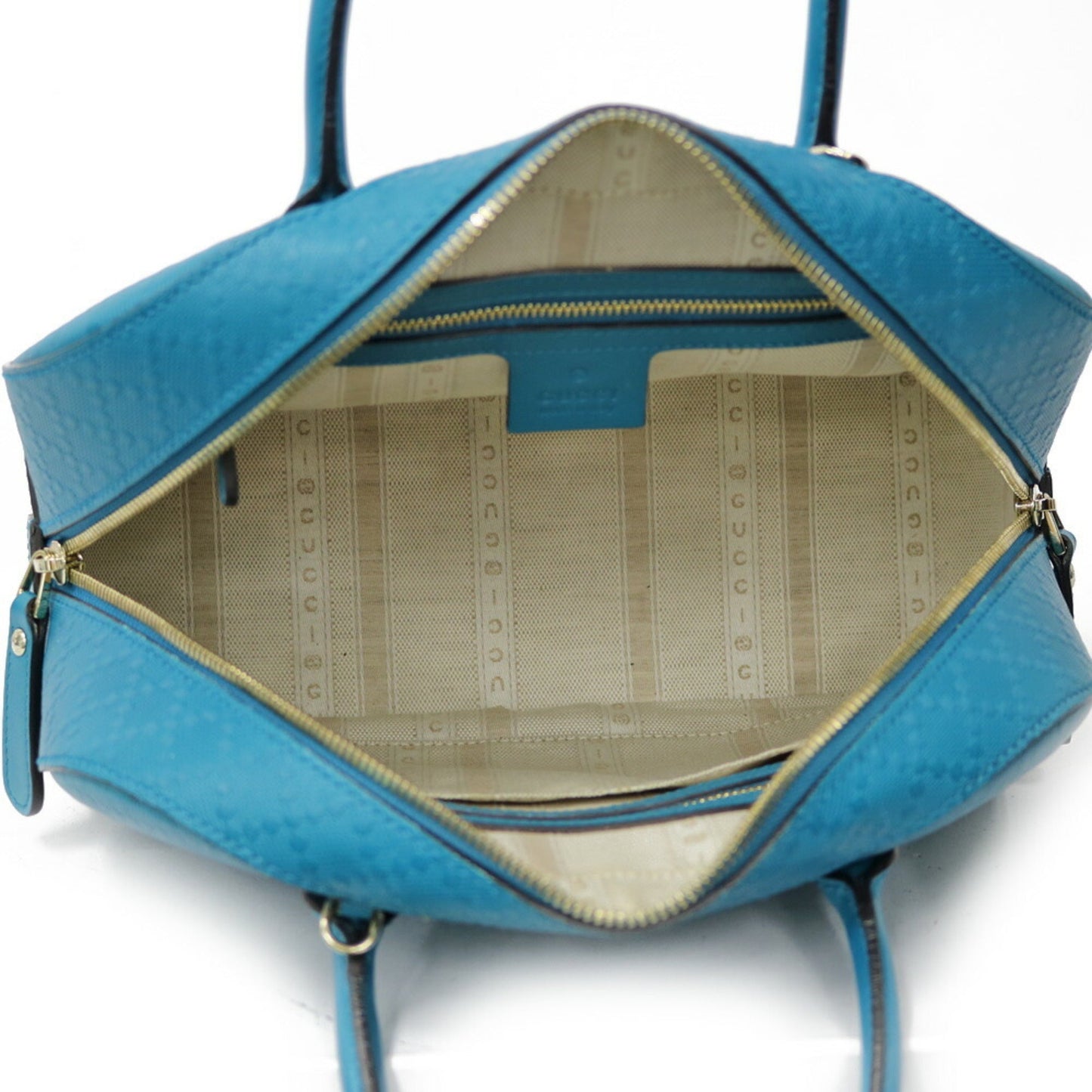 Gucci Shoulder Bag Bright Diamante Handbag Blue Ladies