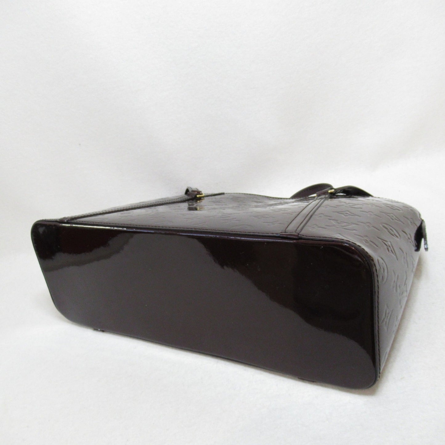 LOUIS VUITTON Avalon Zip Shoulder Bag Brown Amarrant enamel M91594