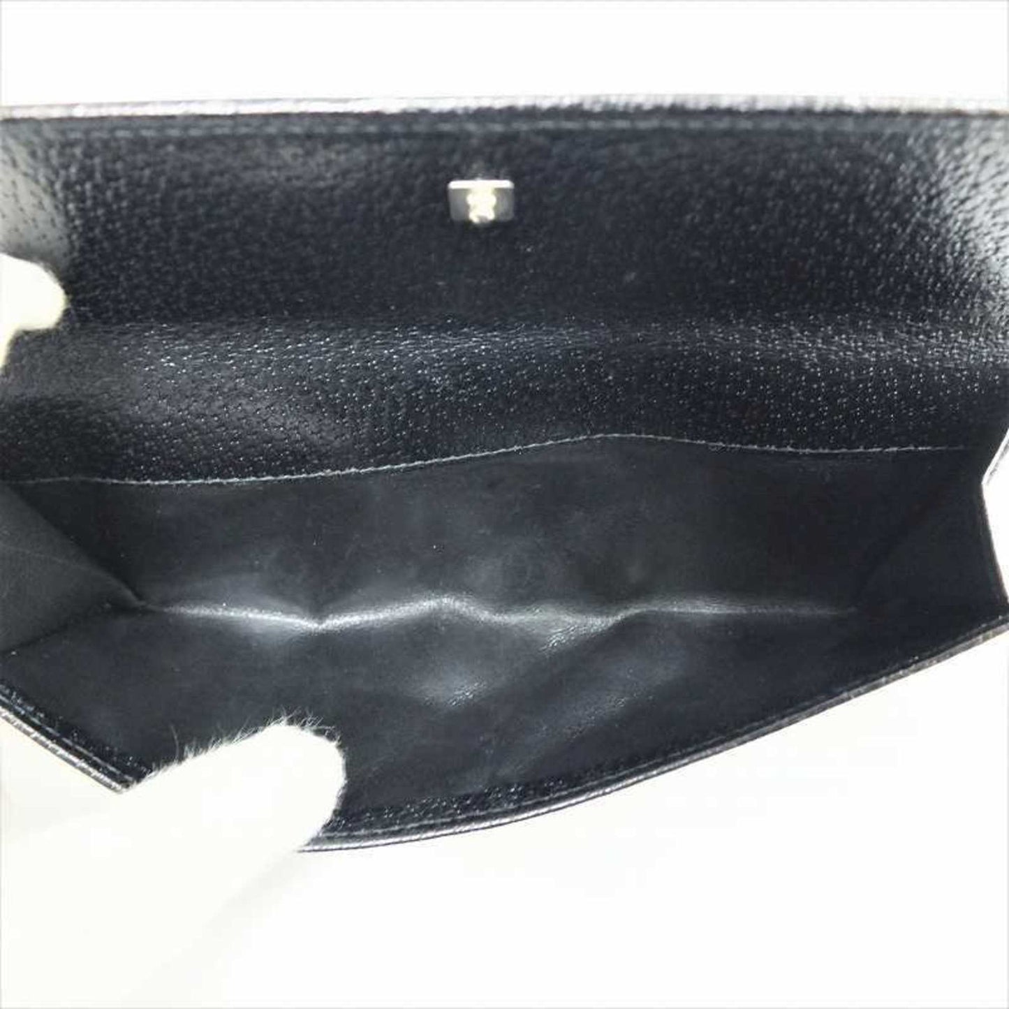 Gucci long wallet W 035 1408 2150 GUCCI leather black