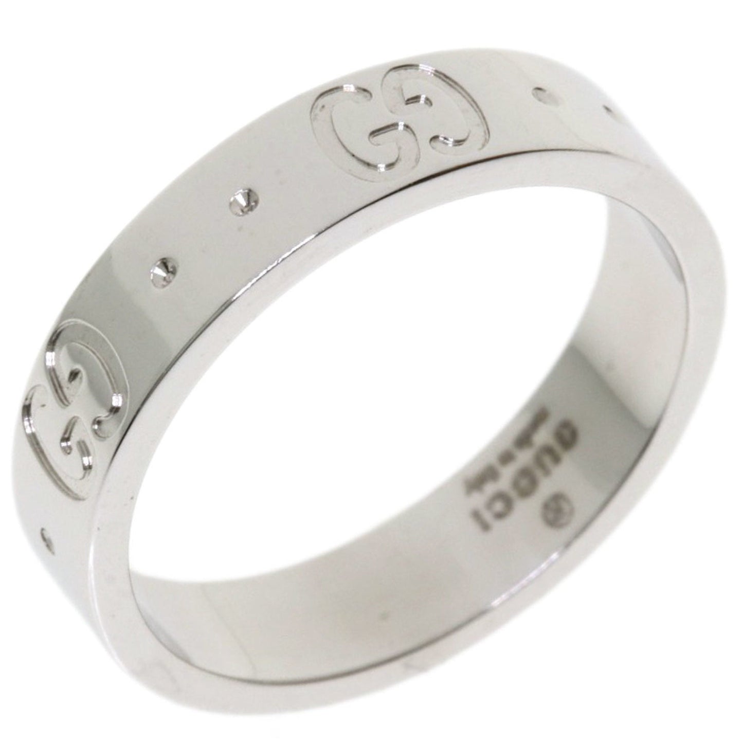 Gucci Icon # 8 Ring / K18 White Gold Ladies GUCCI