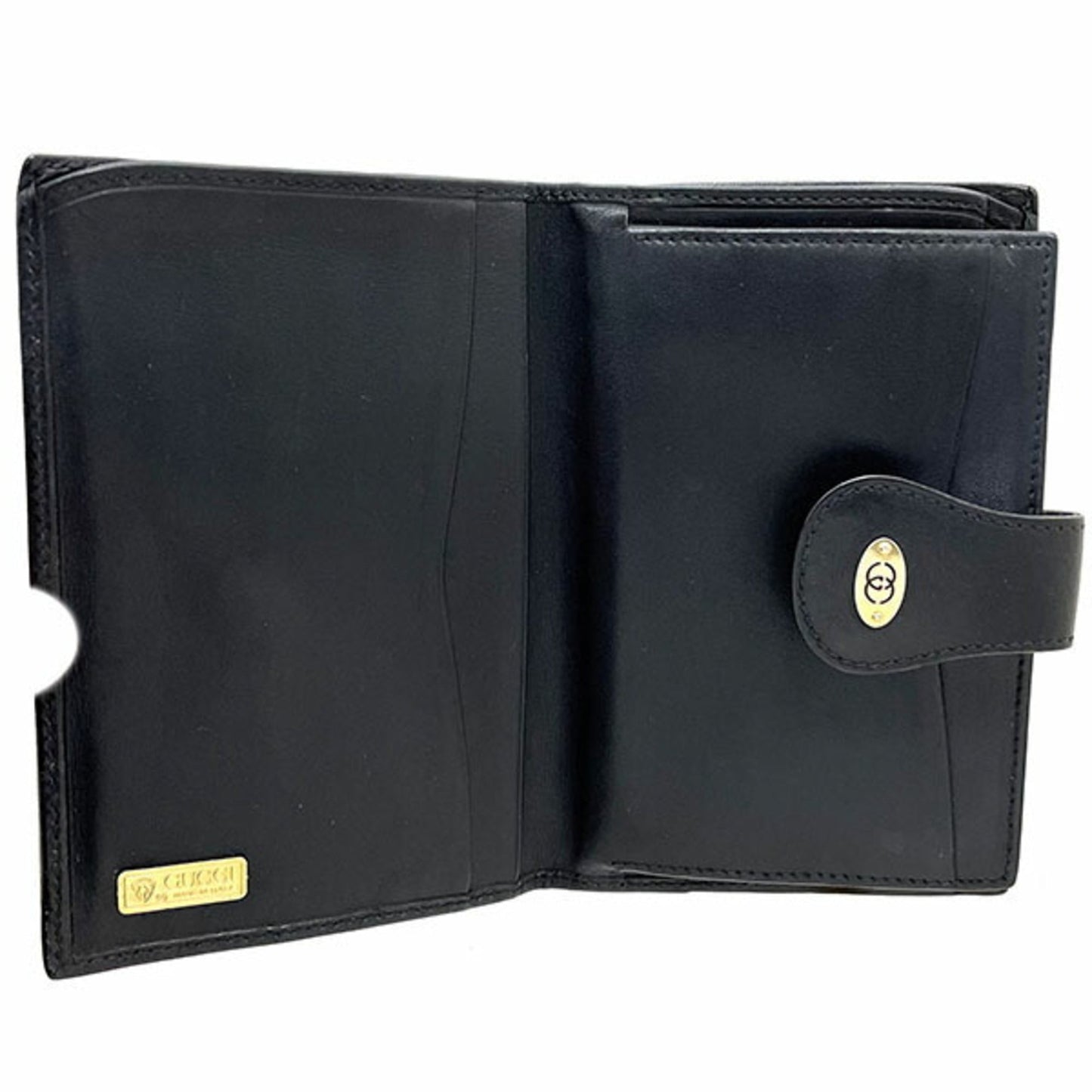 Gucci Purse Old Leather Black 035 327 GUCCI Bi-Fold
