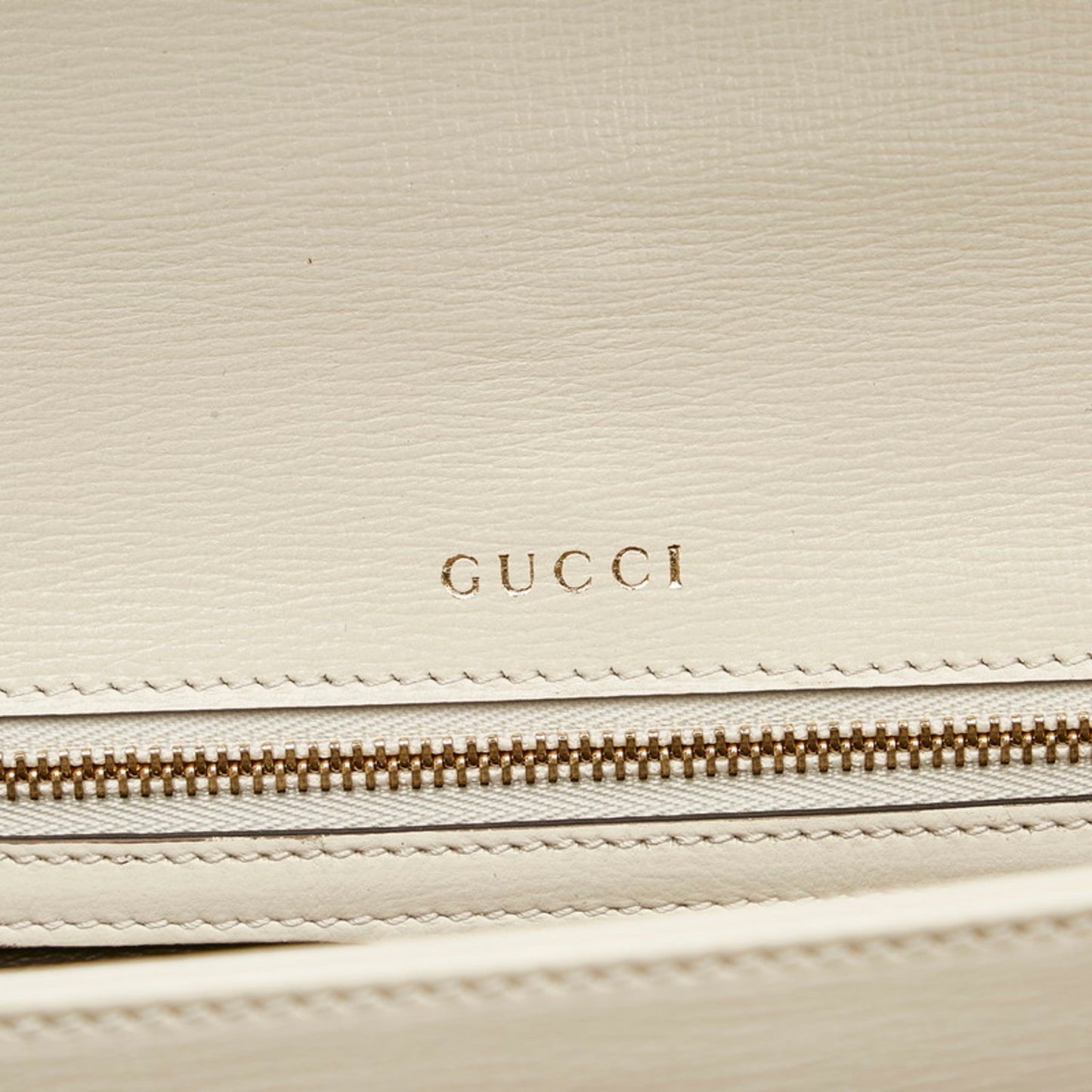 Gucci handbag shoulder bag 602781 white leather ladies Gucci