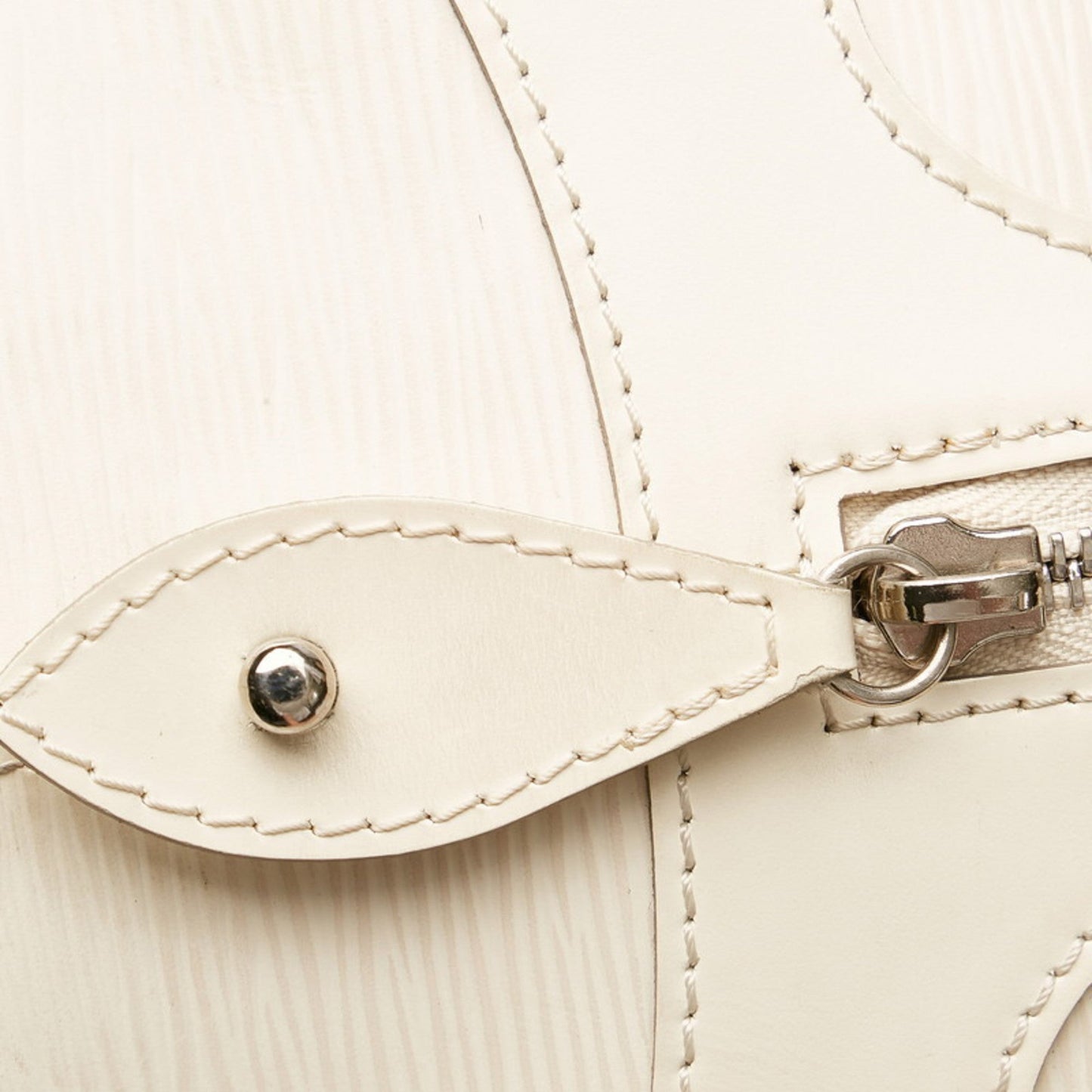 Louis Vuitton Epi Montaigne PM Handbag M5932J White Leather Ladies LOUIS VUITTON