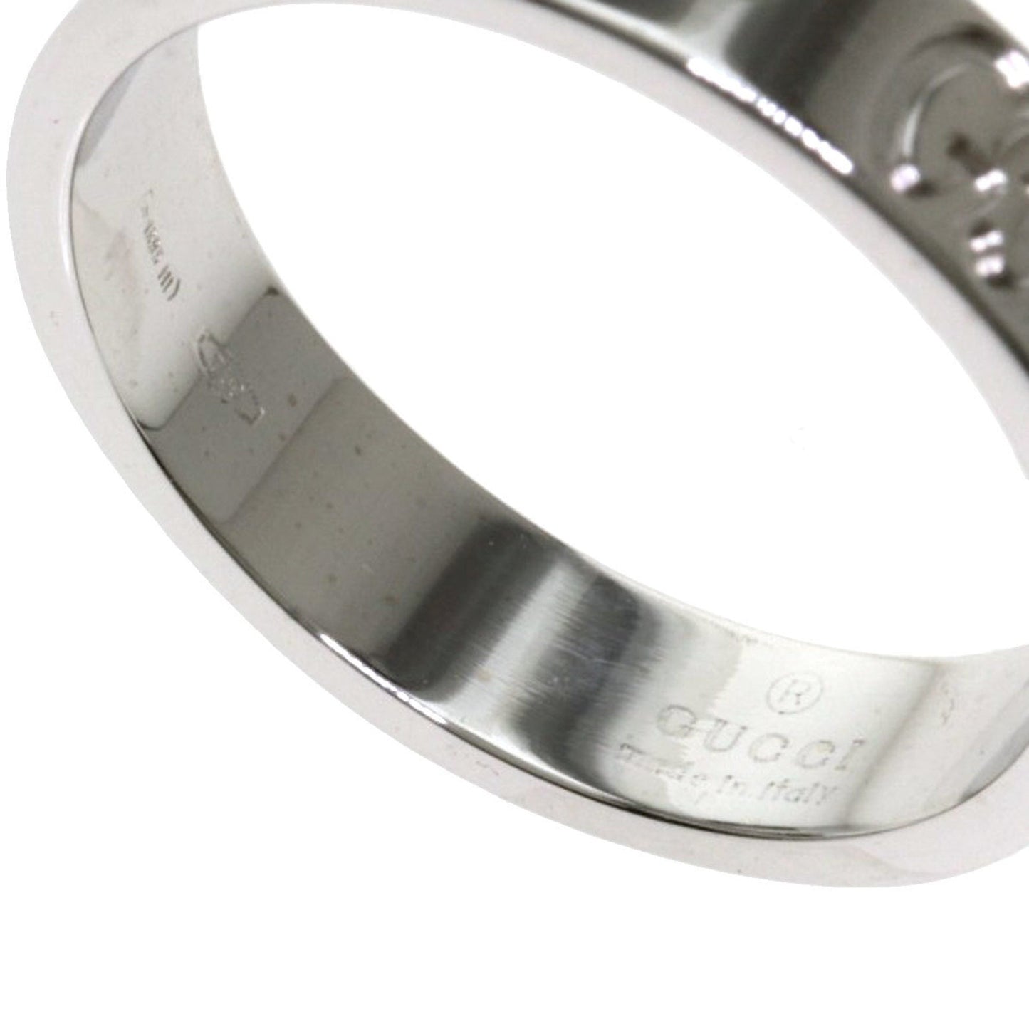 Gucci Icon # 10 Ring / K18 White Gold Ladies GUCCI