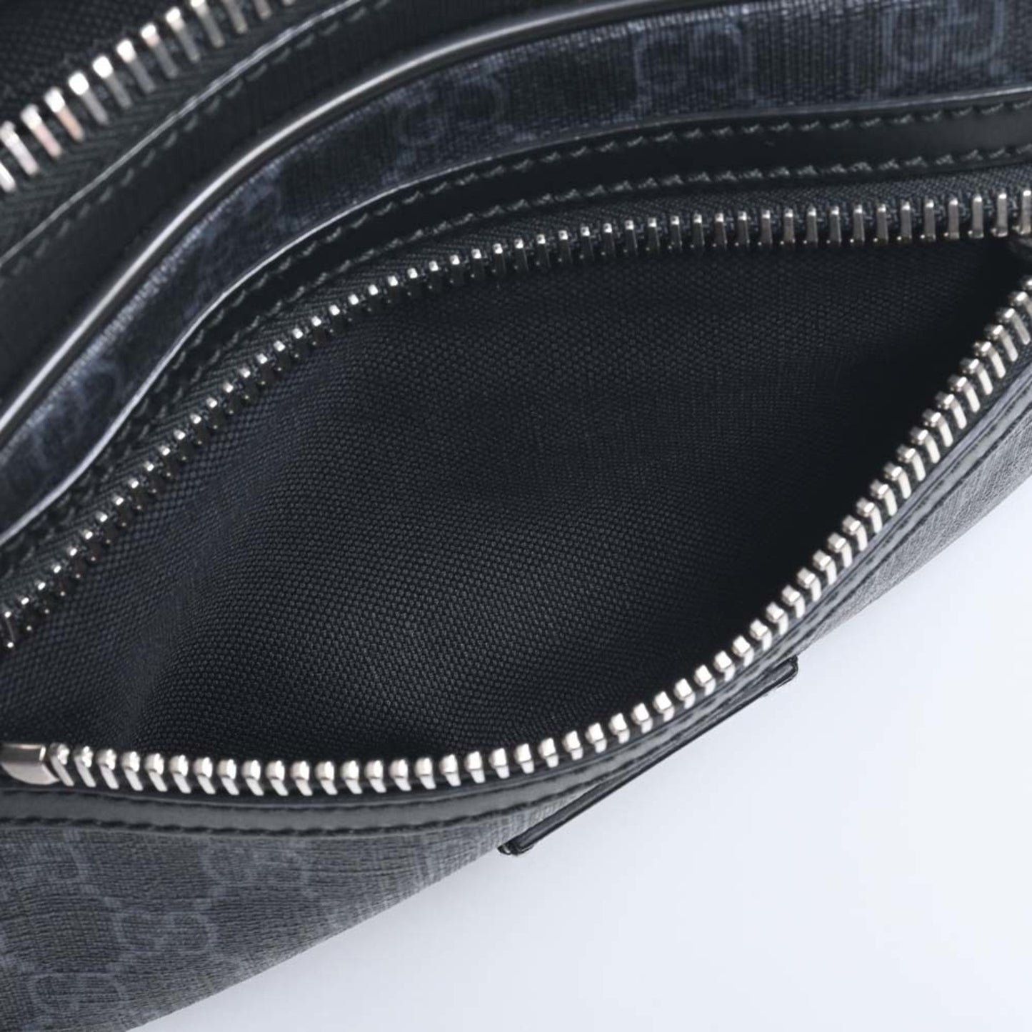 GUCCI GG Supreme Soft Belt Bag Waist 474293 Black Men's