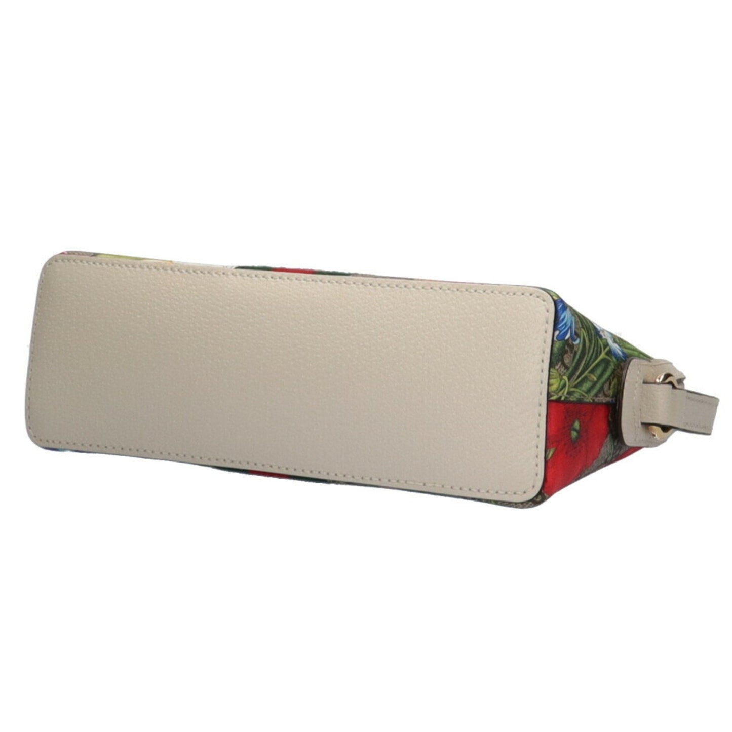 Gucci GG Flora Supreme Shoulder Bag Canvas Beige/Epony Women's