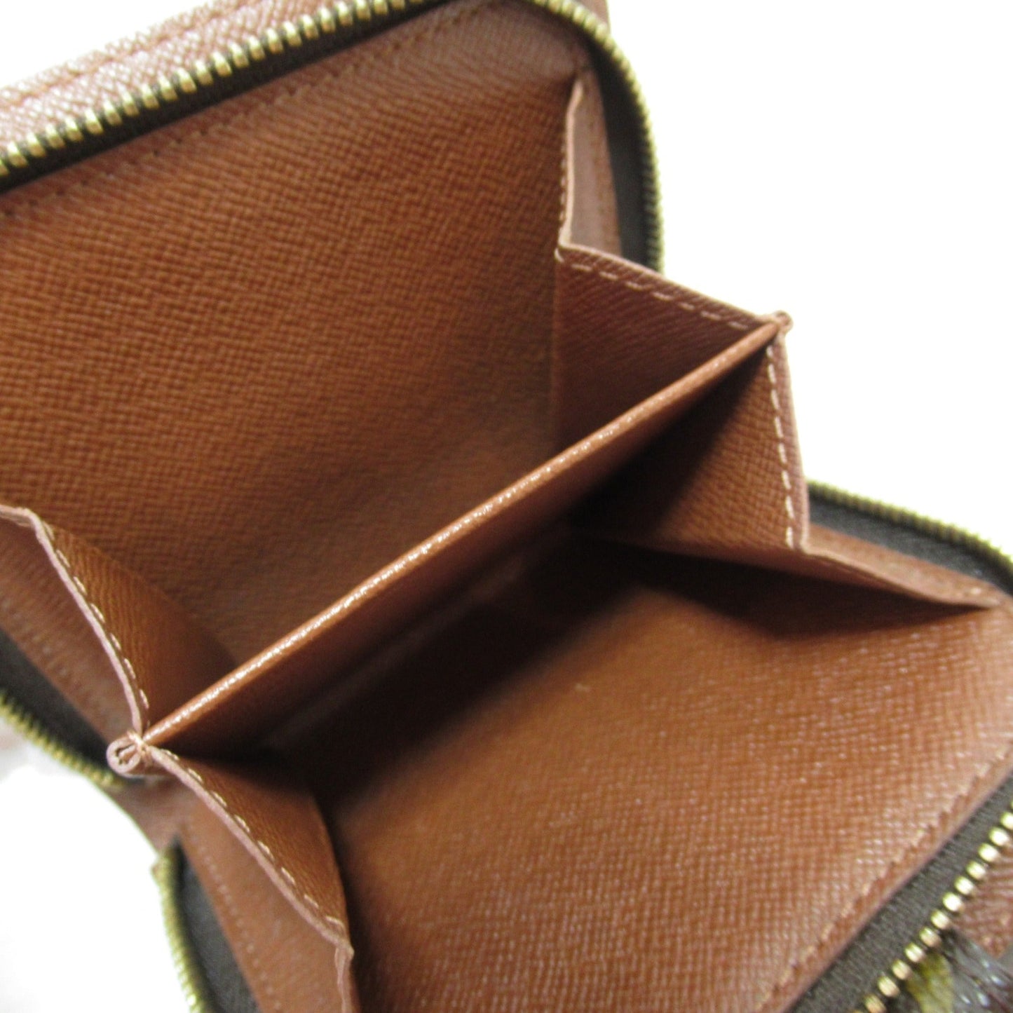 LOUIS VUITTON compact zip wallet Brown Monogram PVC coated canvas M61667