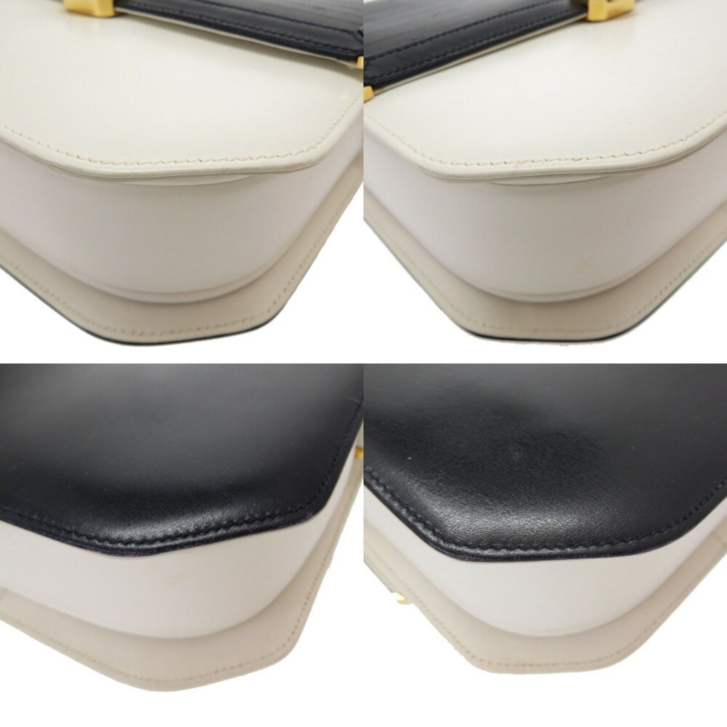 Gucci GG pattern leather white navy bicolor 26 001 5692 shoulder bag blue 0028 GUCCI