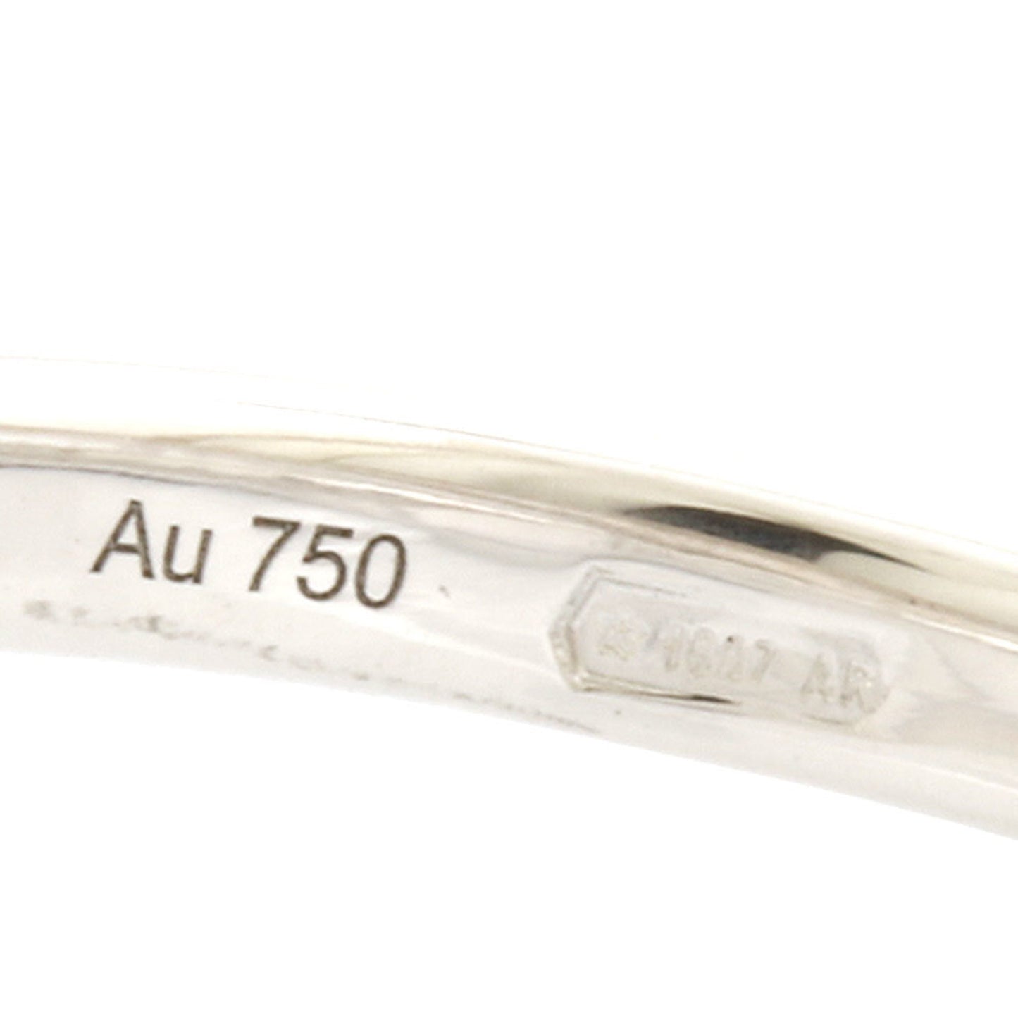 Gucci K18WG Ring GG Running # 10 Silver Ladies 18K K18 White Gold