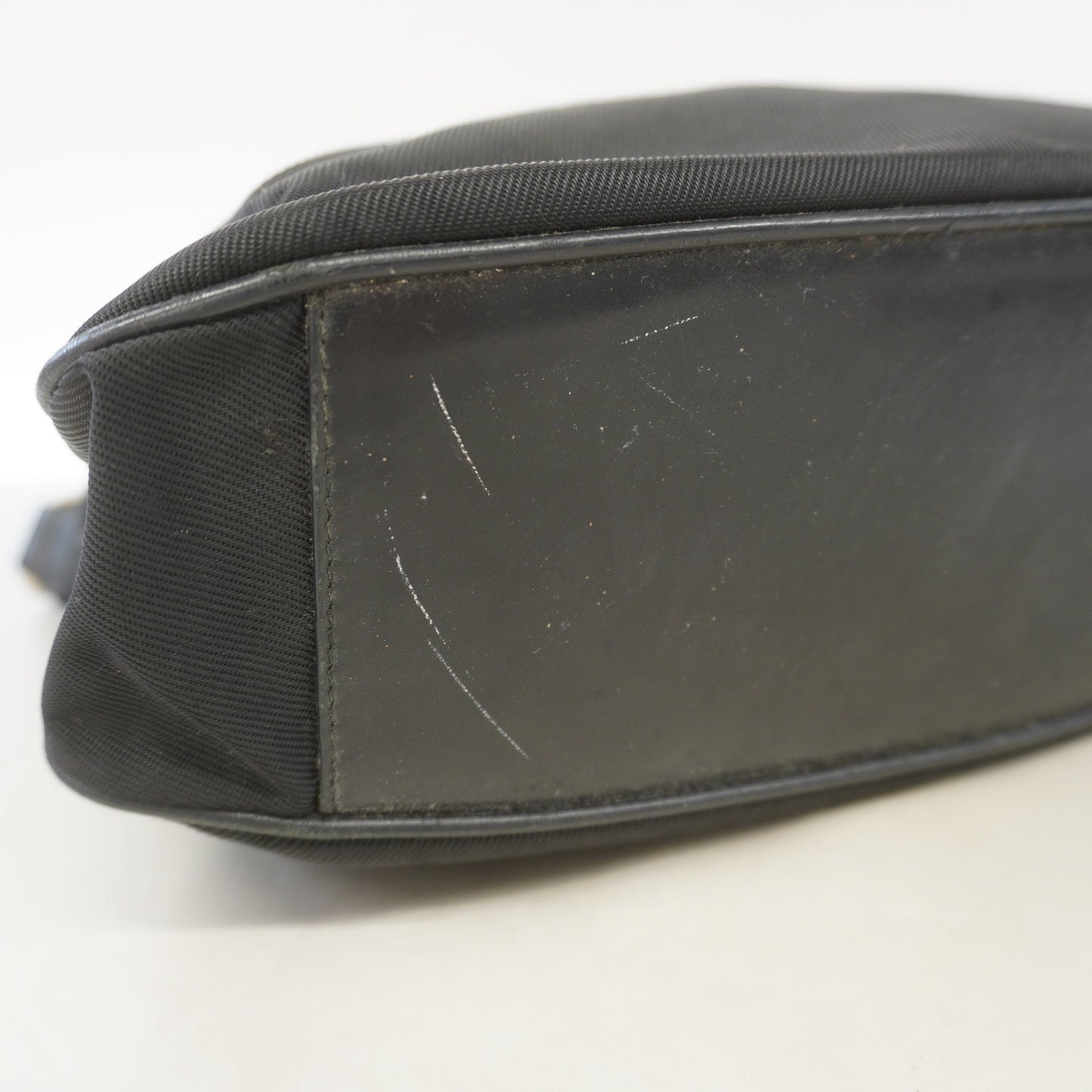 Gucci Bamboo Shoulder bag 001 1577 Women's Nylon Canvas Shoulder Bag Black