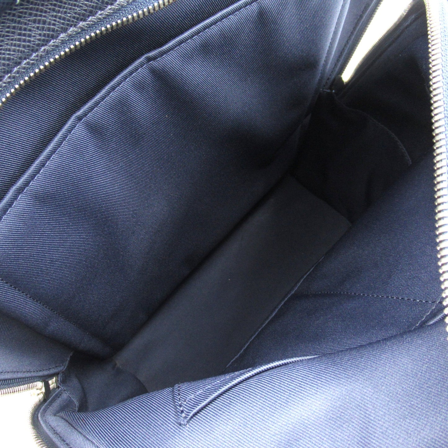 LOUIS VUITTON Anton Backpack Navy Blue Marine Taiga leather M30149