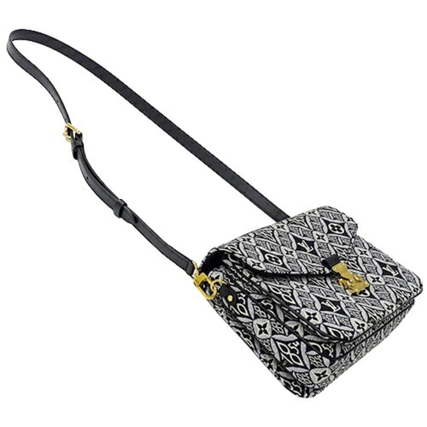 LOUIS VUITTON Bag Monogram Jacquard SINCE 1854 Ladies Handbag Shoulder Pochette Metis MM Gray M57272 2020 Collection