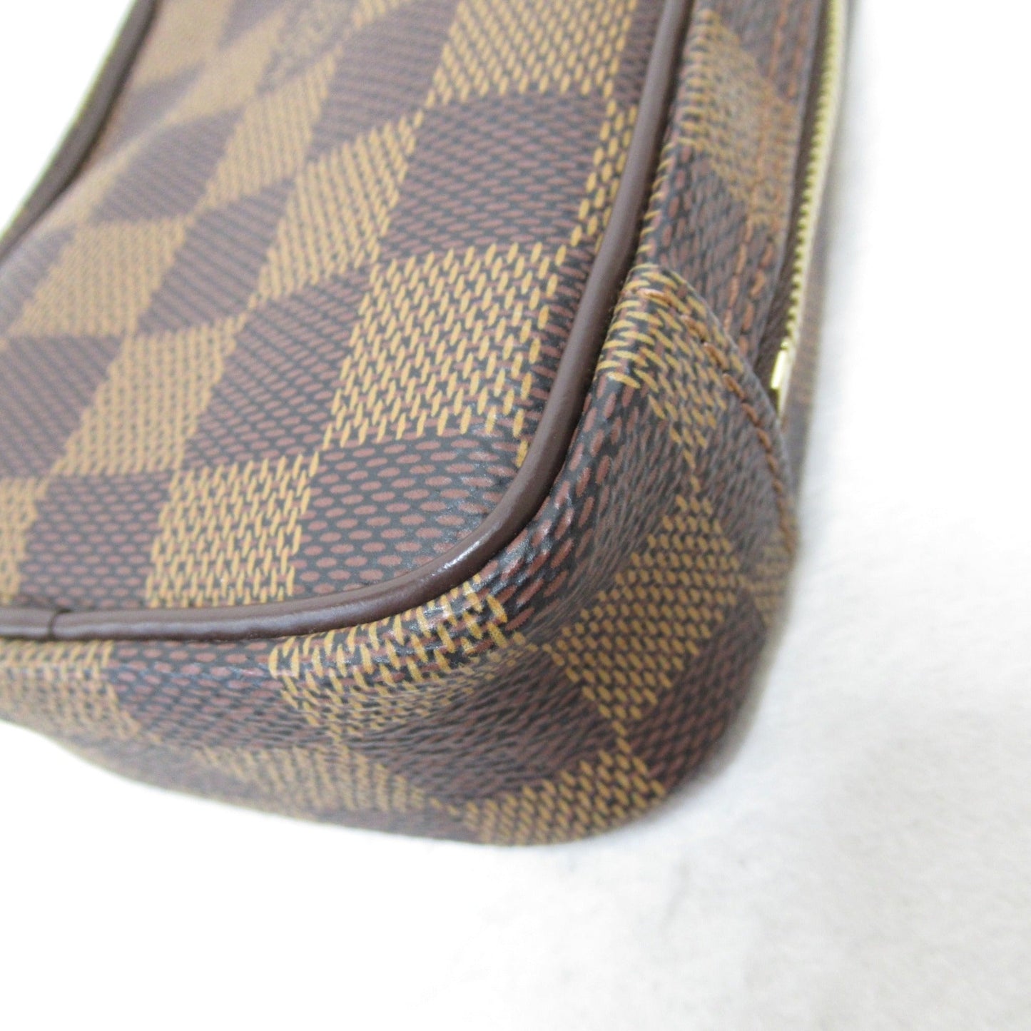 LOUIS VUITTON Etui Okapi digital camera case Brown Ebene Damier PVC coated canvas N61737