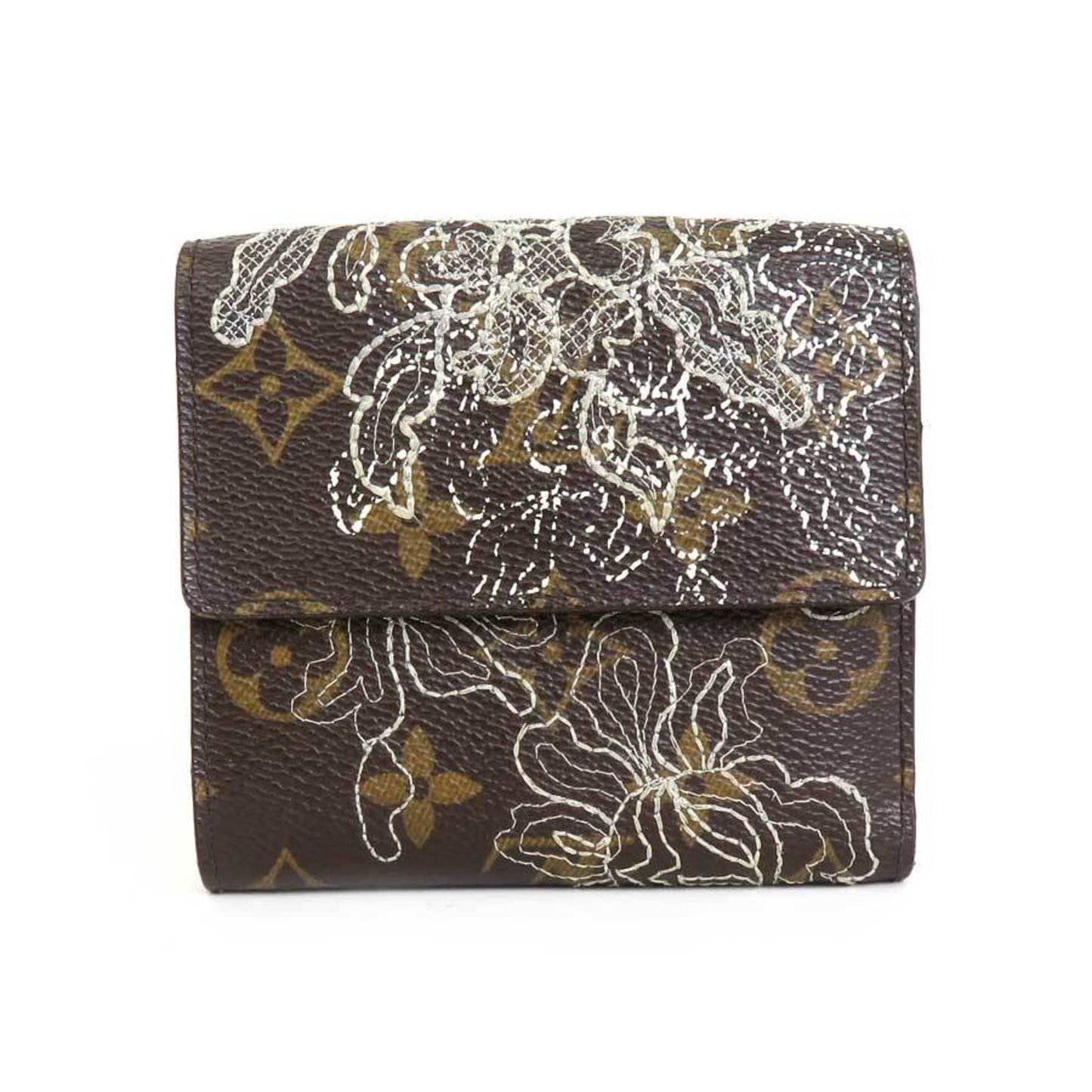 LOUIS VUITTON Bifold Wallet Monogram Dantell/Monogram Dantell Argent Unisex M95396 h29483a