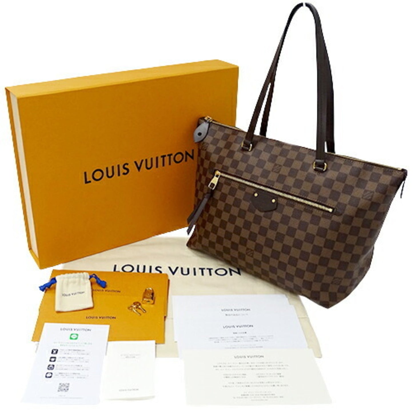 LOUIS VUITTON Bag Damier Women's Tote Shoulder Jena MM N41013 Brown
