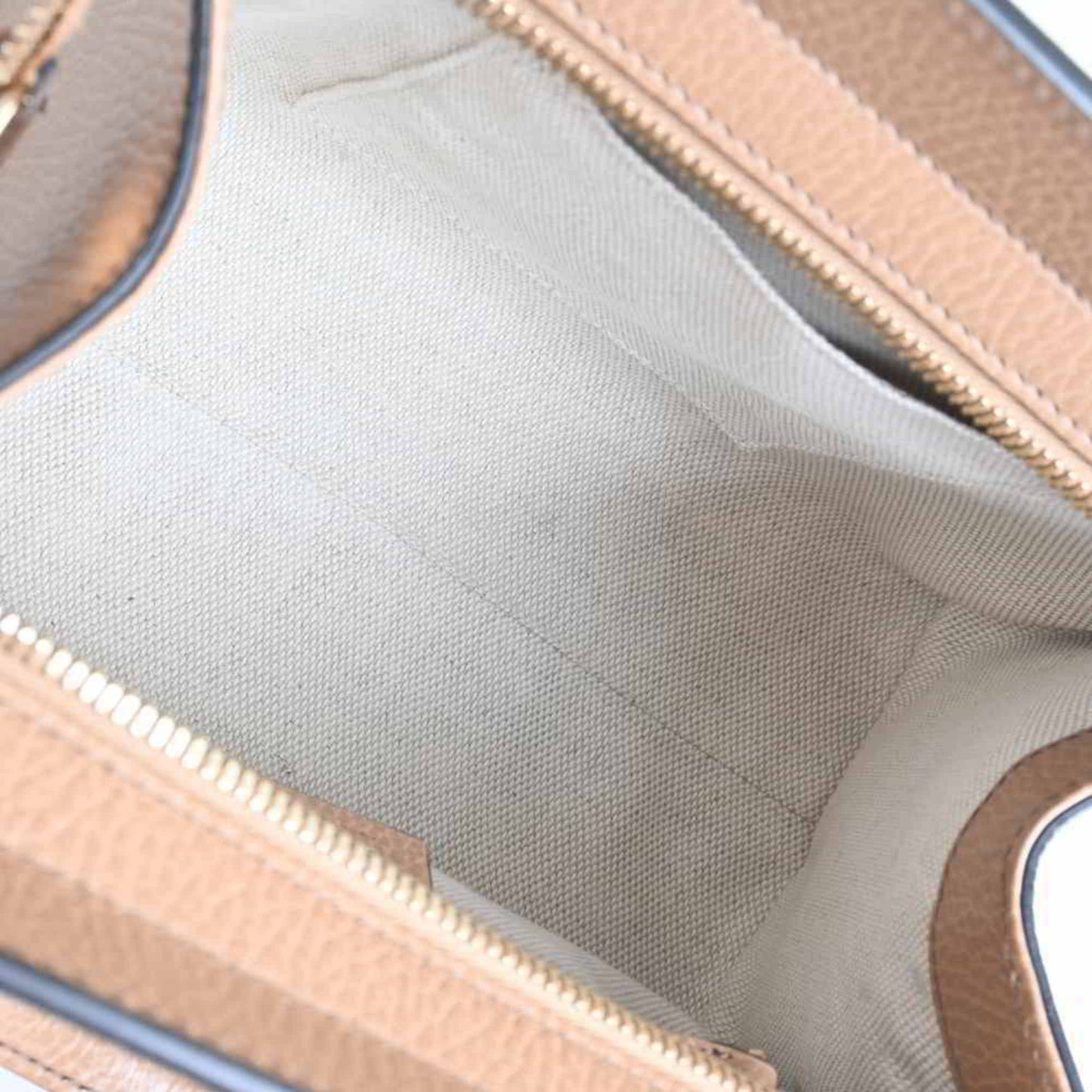 Gucci Soho Interlocking G Leather Handbag Beige