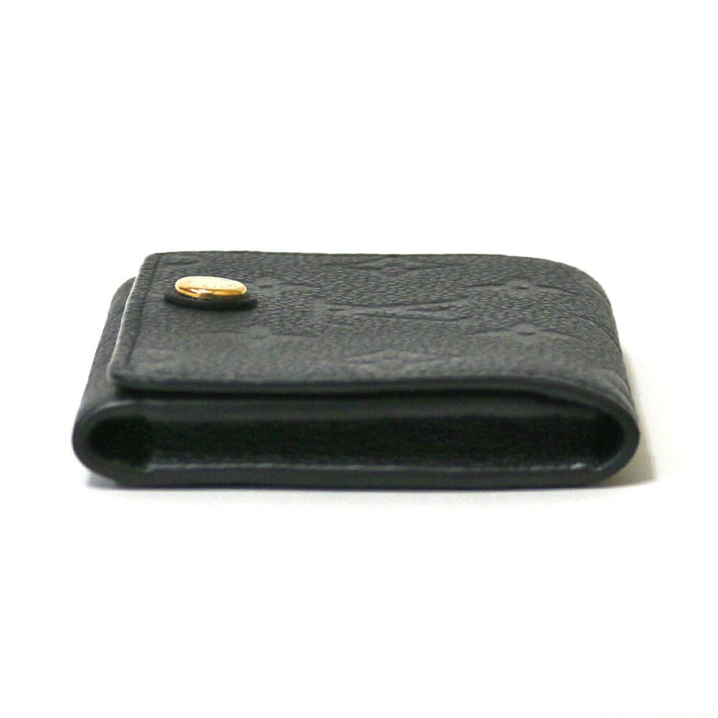 Louis Vuitton Card Case Monogram Amplant Initials Amberop Cult de Visit M58456 Black Ladies